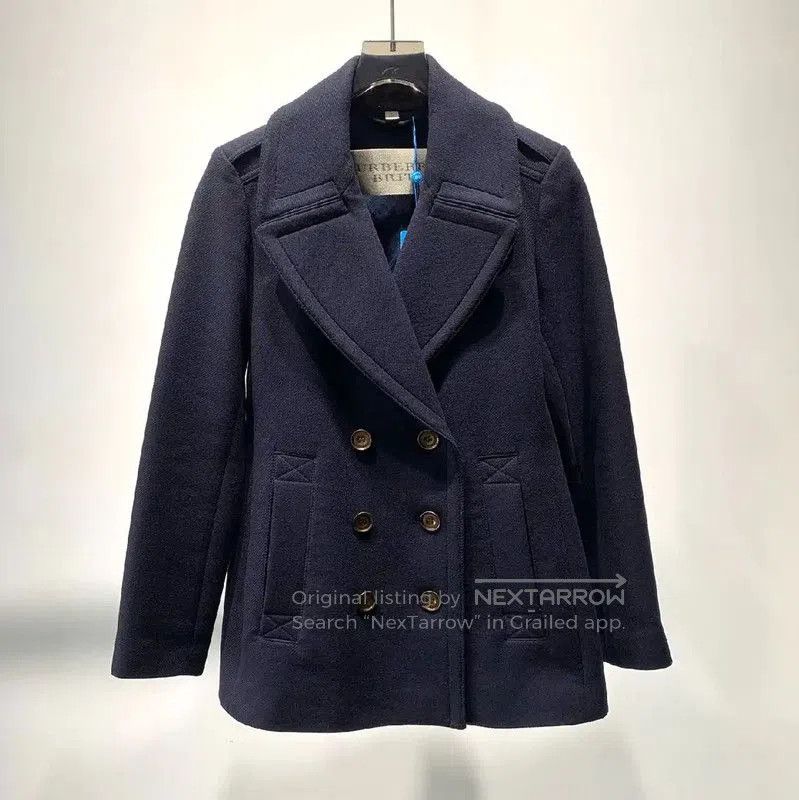 Burberry Burberry Navy Wool Women's Coat. Size XXS / US 00 / IT 34 - 1 Thumbnail