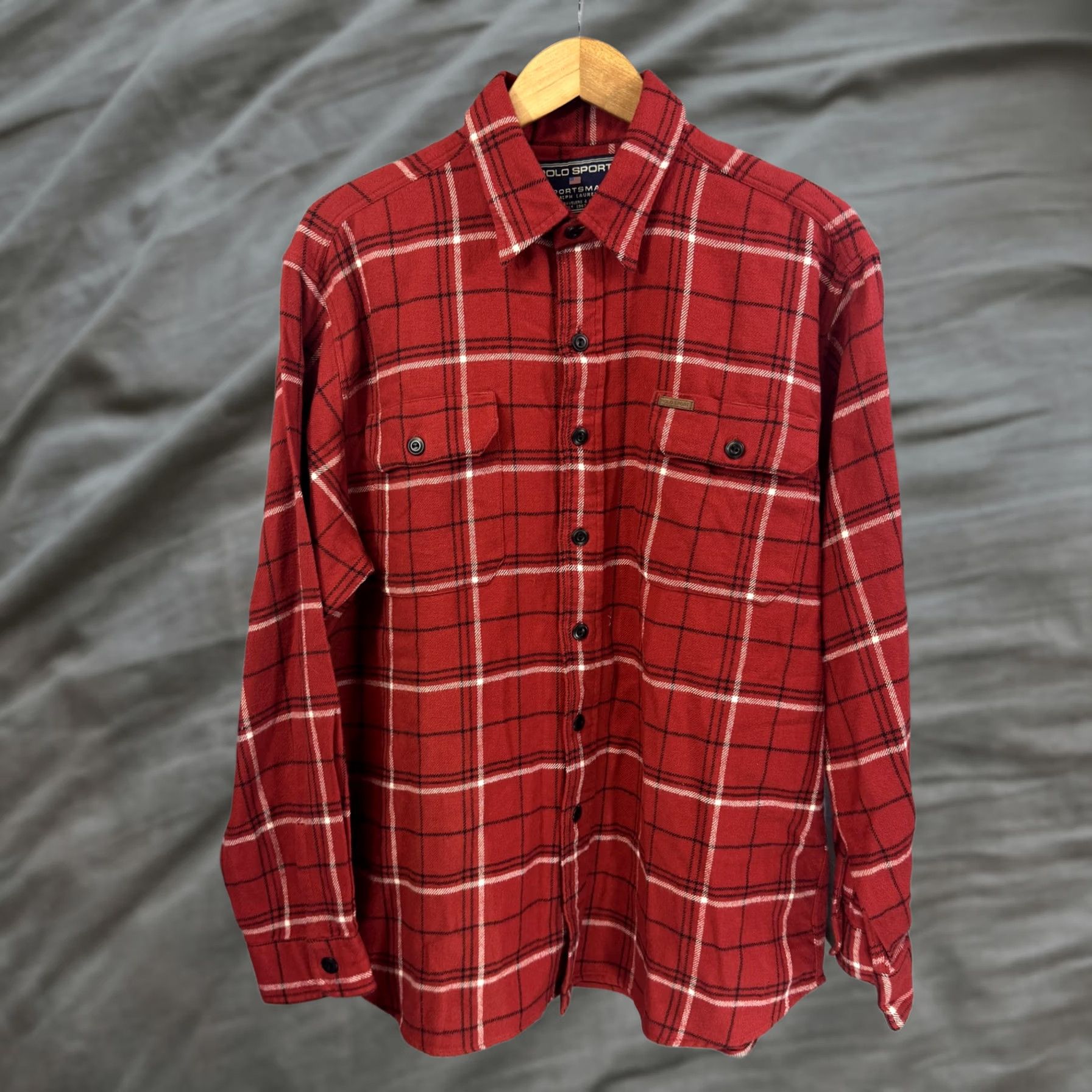 Polo Ralph Lauren Polo Ralph Lauren Shirt Mens XL Plaid Flannel Button Down Pocket Polo Sport Red Size US M / EU 48-50 / 2 - 1 Thumbnail