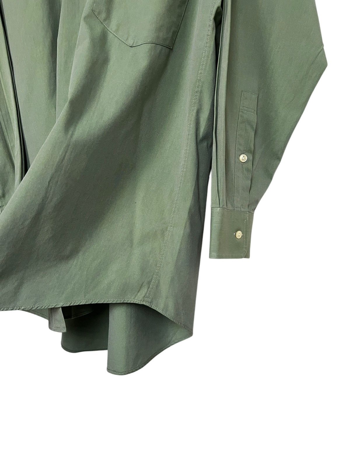 Issey Miyake Vintage 1980 Issey Miyake Green Button Up Shirt Size US L / EU 52-54 / 3 - 5 Thumbnail