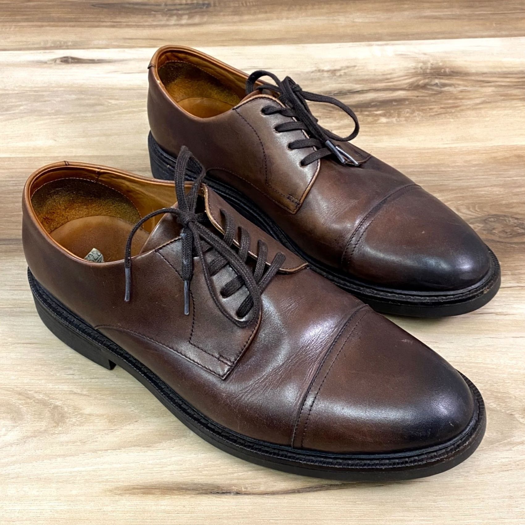 Polo Ralph Lauren Polo Ralph Lauren Asher Captoe Oxfords Leather Shoes Brown US 10.5 D Mens Dress Oxford Style Leather Upper Lining Rubber Outsole Preppy Classic Shoes Size US M / EU 48-50 / 2 - 5 Thumbnail