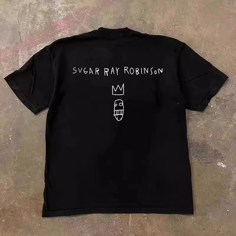 Japanese Brand × Vintage Street Hip Hop Graffiti King Print Short Sleeve T-Shirt Size US M / EU 48-50 / 2 - 3 Thumbnail