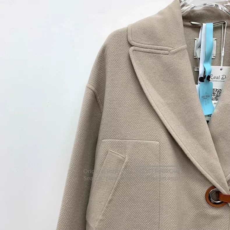 Hermes Hermes 22 Model Beige Cashmere Belt Buckle Coat Size XS / US 0-2 / IT 36-38 - 3 Thumbnail