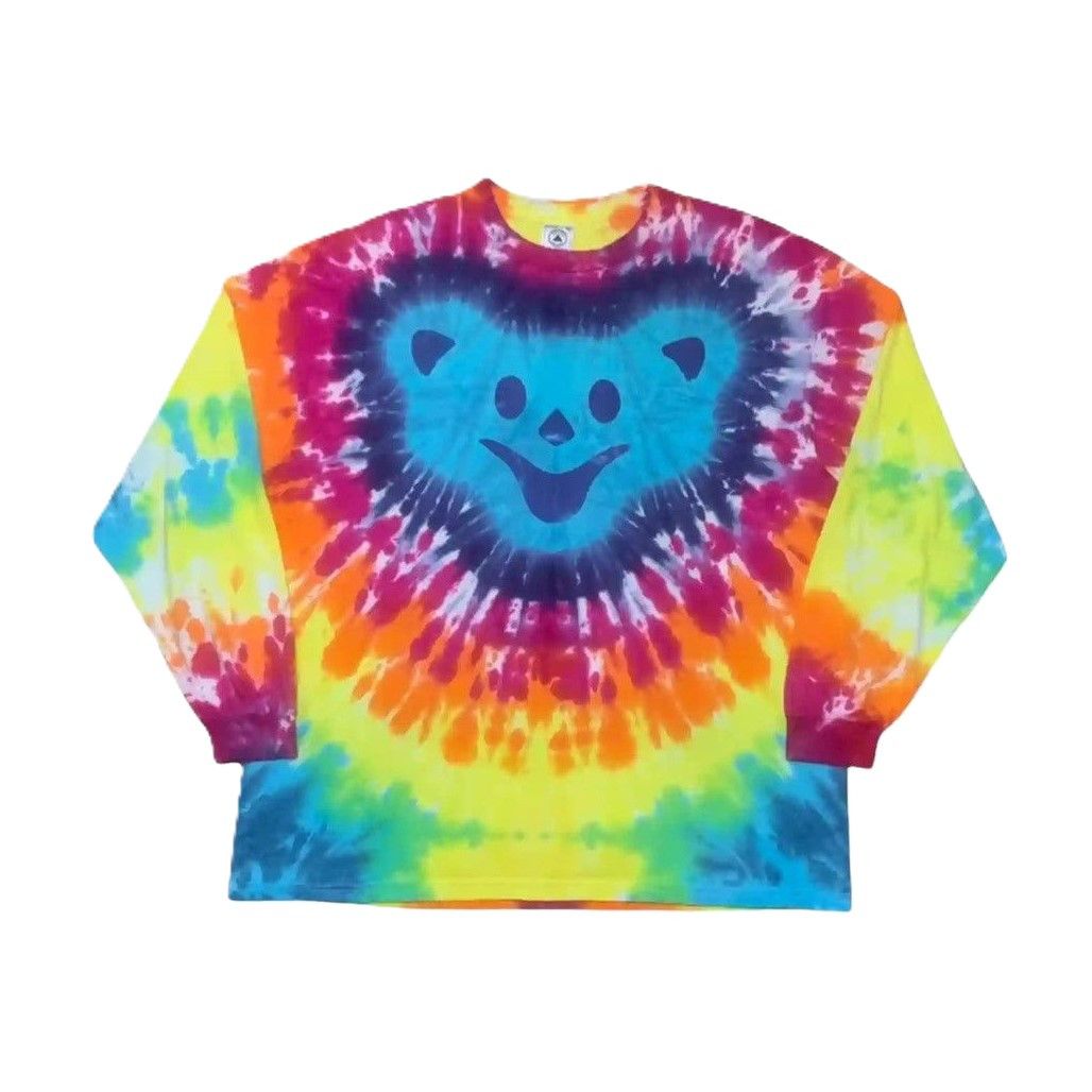 Grateful Dead Vintage 90s Grateful Dead Dancing Bear Steal Your Face Band Size US XL / EU 56 / 4 - 3 Thumbnail