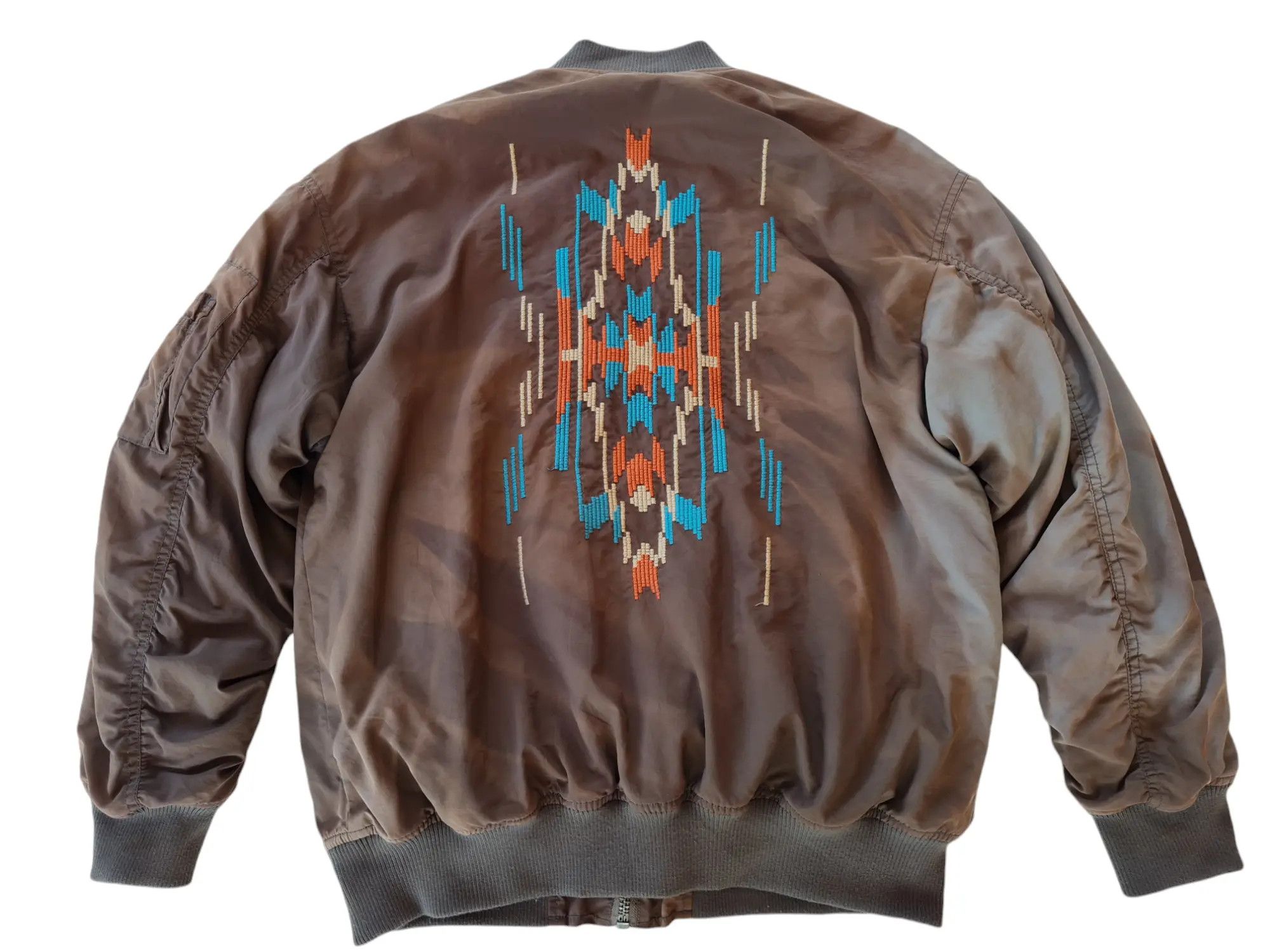 Other Vtg Titicaca Bomber Jacket Revisible Sun Faded Size US M / EU 48-50 / 2 - 10 Thumbnail