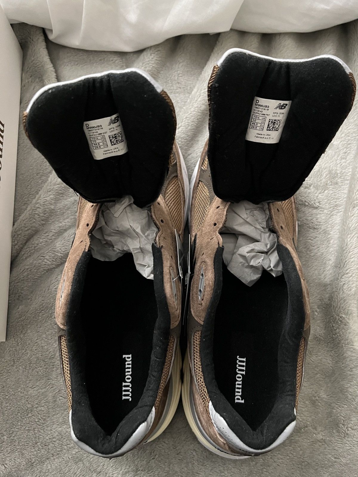 JJJJound × New Balance JJJJound New Balance 990v3 Montréal Brown Size US 10.5 / EU 43-44 - 10 Thumbnail