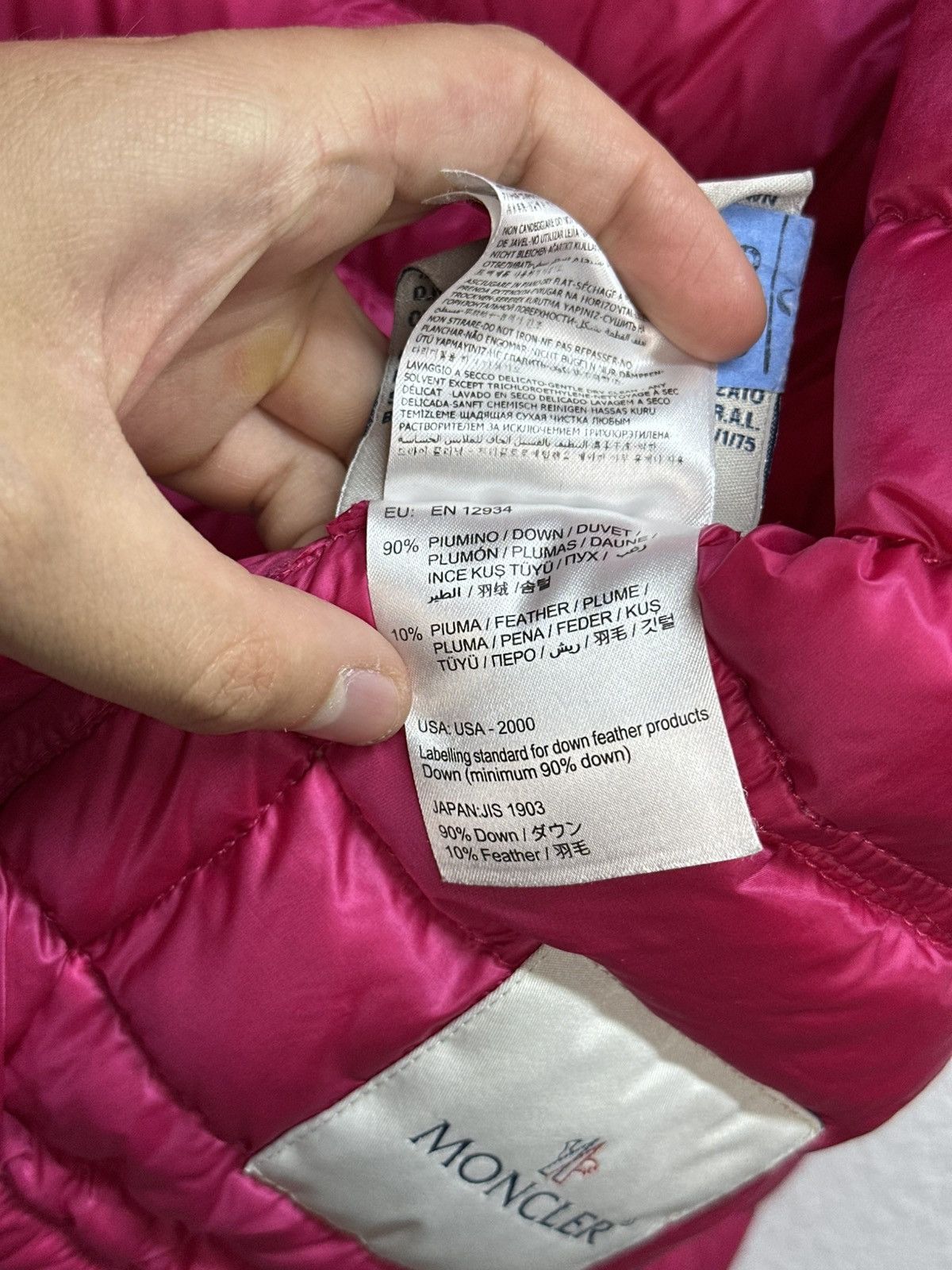 Moncler Moncler Lans Down Puffer Jacket Pink Lightweight Size M / US 6-8 / IT 42-44 - 20 Thumbnail