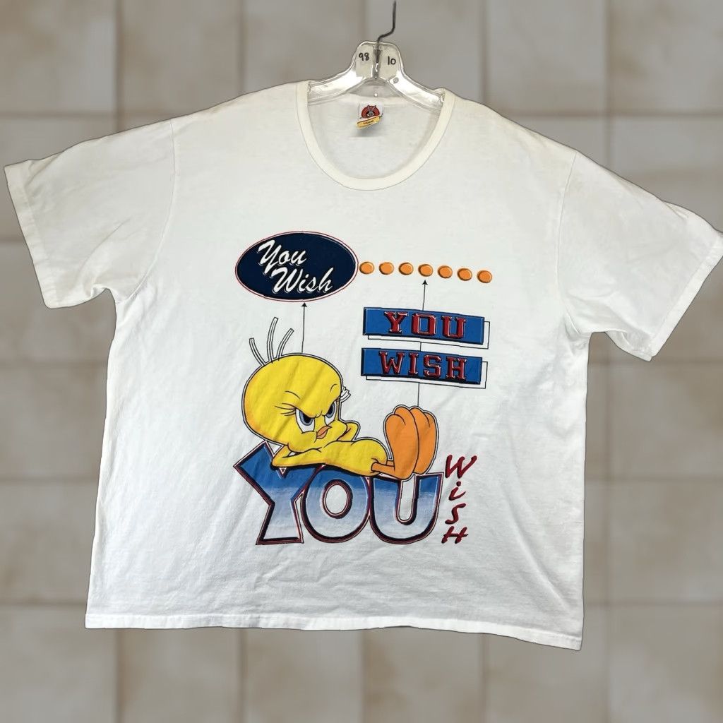 Vintage VINTAGE Looney Tunes Women 18W T-Shirt Crew Neck Short Sleeve White Tweety Bird 90s Cartoon Retro USA Womens Size XXL / US 16-18 / IT 52-54 - 1 Thumbnail