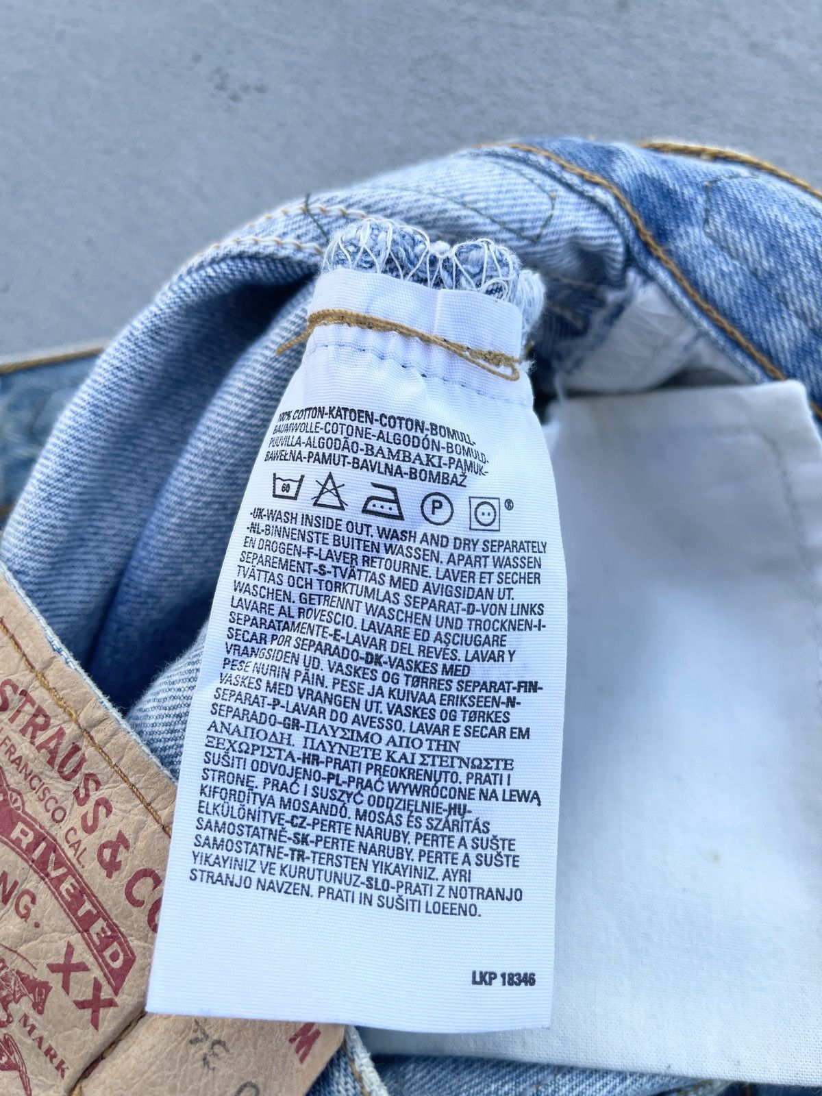 Handmade Crazy 00s Levi's Japan 501 Handmade Leather Patch Denim Size US 30 / EU 46 - 10 Thumbnail
