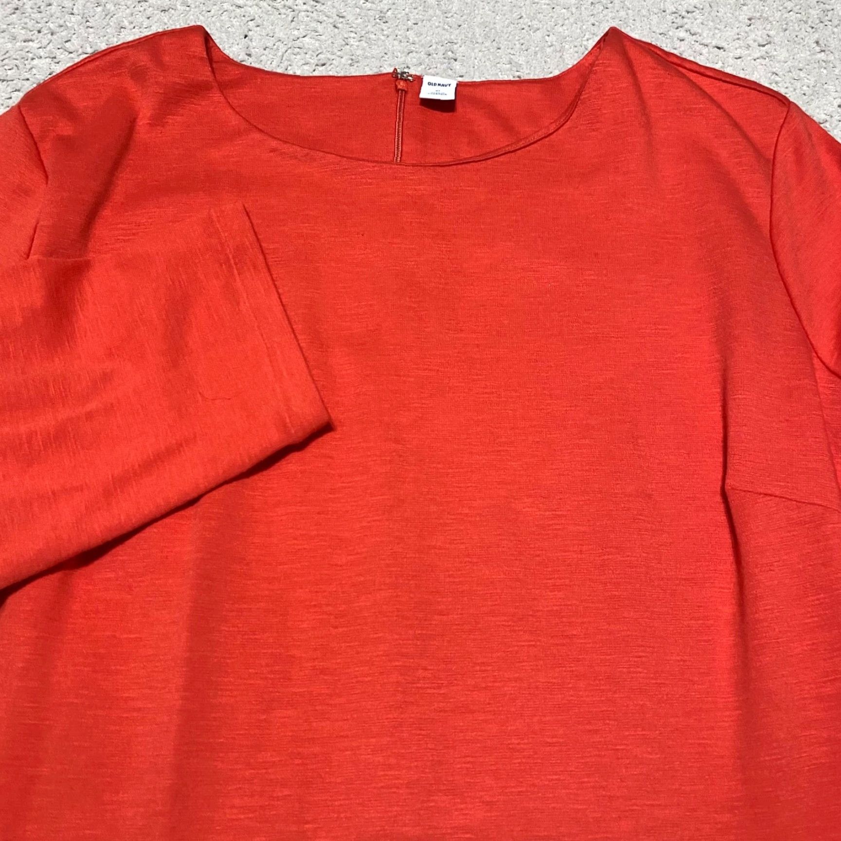 Old Navy Old Navy Dress Womens XL Solid Red Sheath 3/4 Sleeve Midi Round Neck Cocktail Casual Business 90s Preppy Womens Size XL / US 12-14 / IT 48-50 - 2 Thumbnail