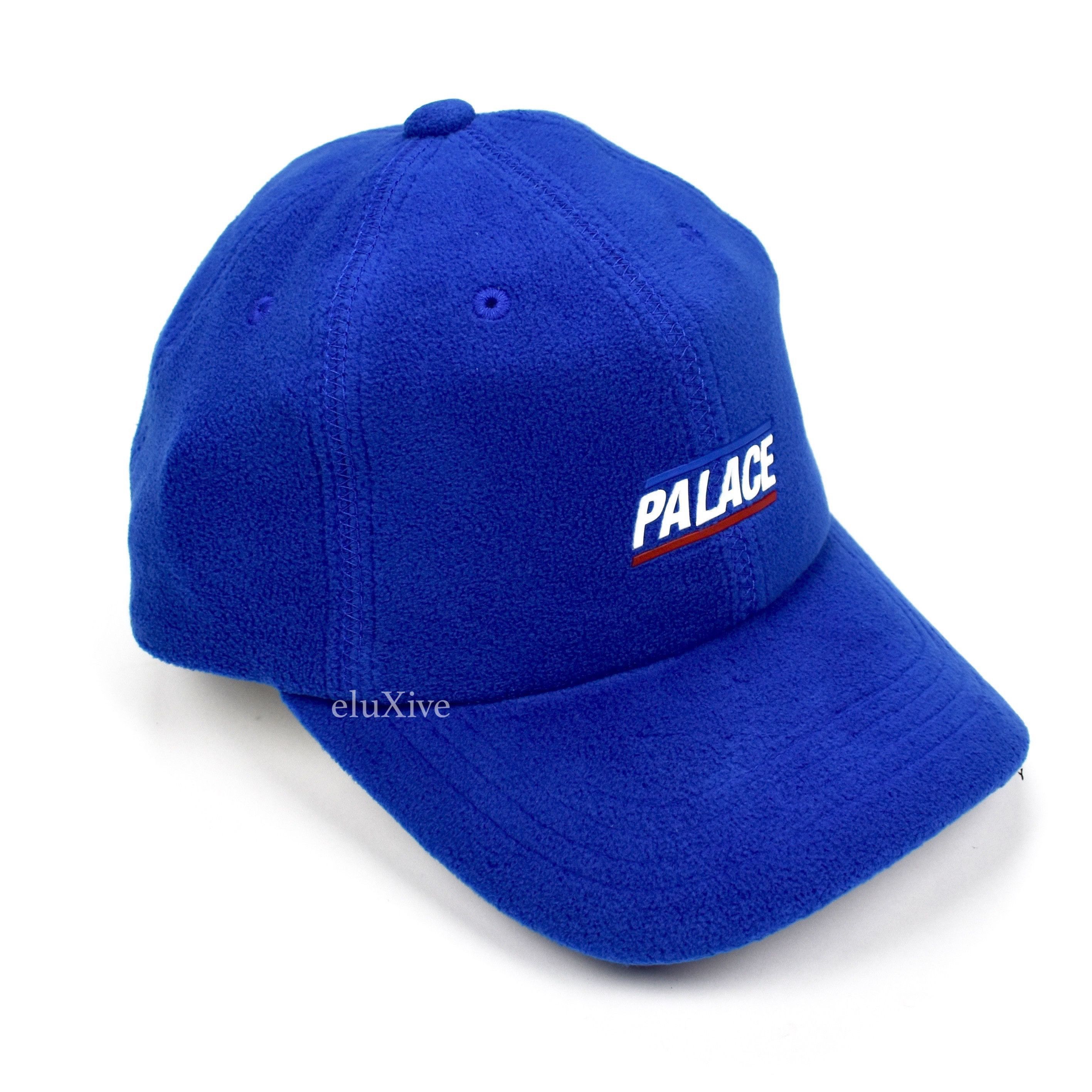 Palace Palace Blue Line Logo Fleece Hat DS Size ONE SIZE - 1 Preview