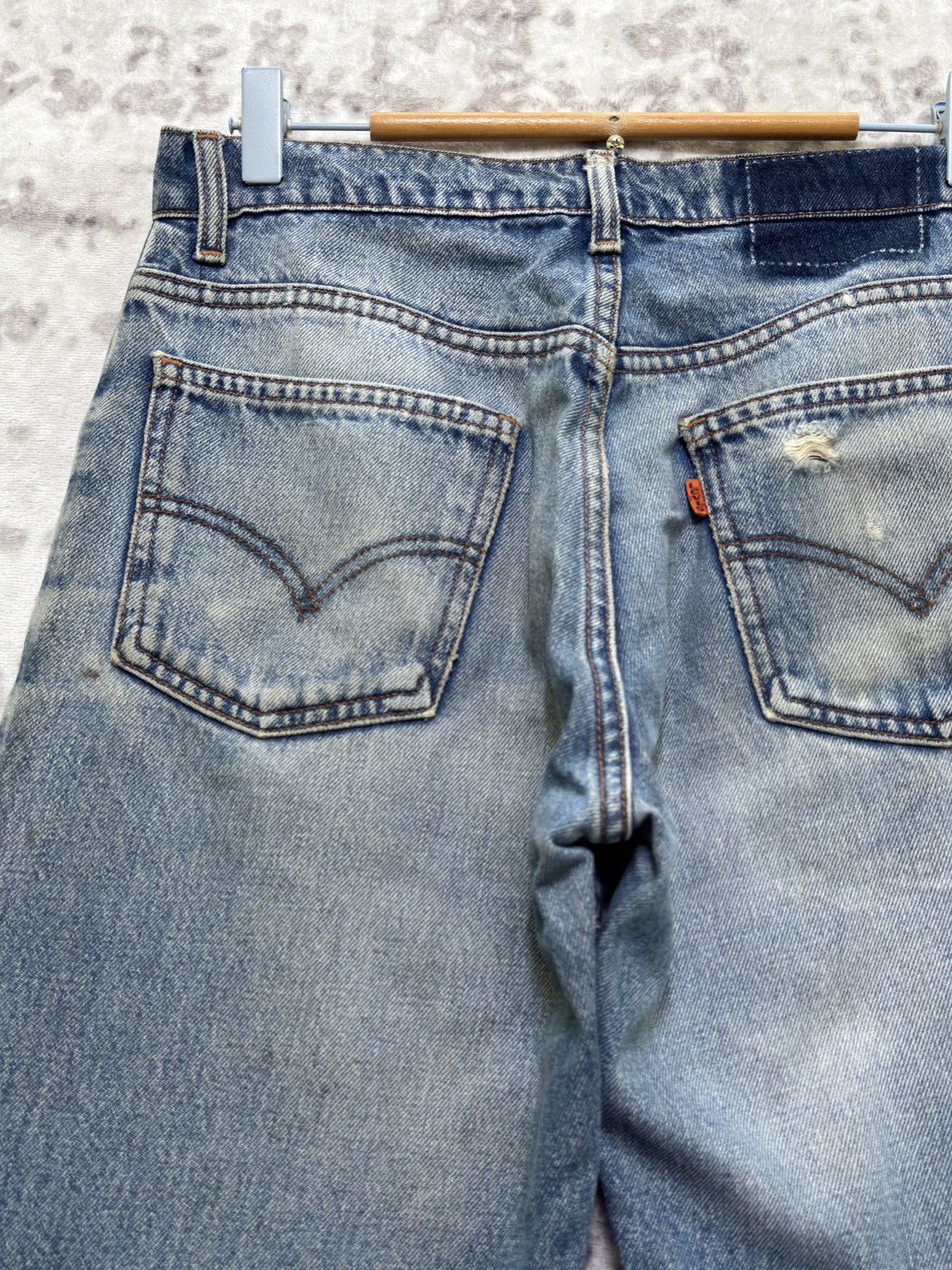 Levi's Levi’s Orange Tab 606 Grunge Distressed Straight Leg Denim Size US 29 - 10 Thumbnail