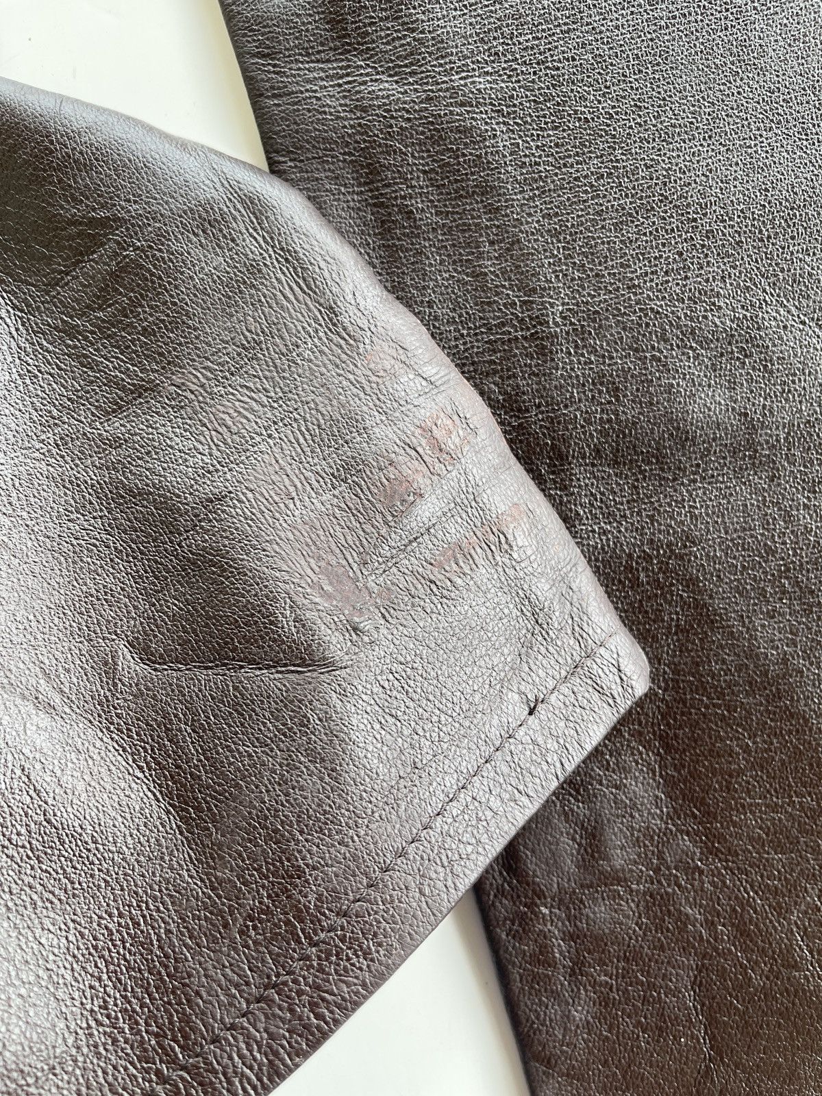PPFM PPFM Dark Brown Leather Pants Size US 28 / EU 44 - 11 Thumbnail