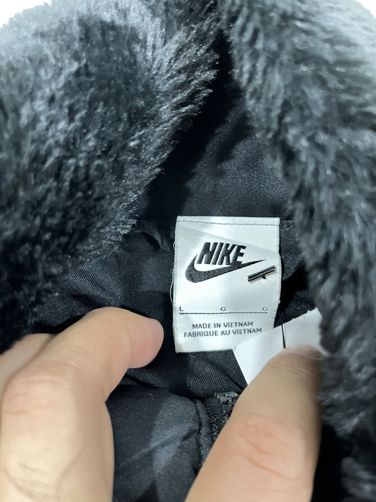 Nike Nike Big Swoosh NSW faux fur Jacket size L Size L / US 10 / IT 46 - 7 Thumbnail