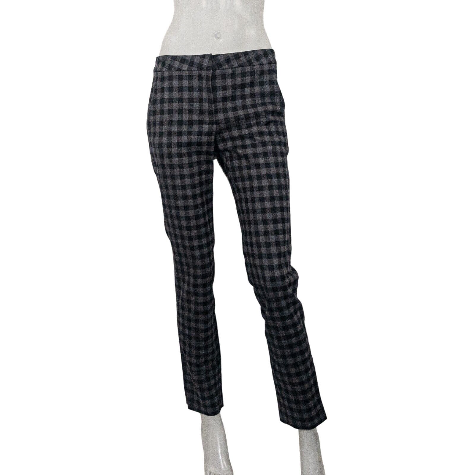 A.L.C. A.L.C Cotton Wool Checker Dress Pants in Gray Black 4 Size 27" / US 4 / IT 40 - 1 Thumbnail