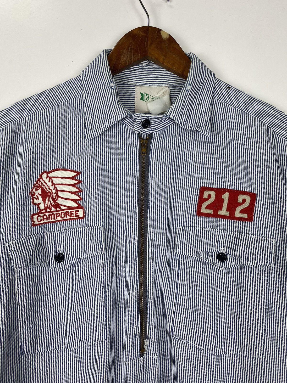 Hilditch & Key × Vintage Vintage Hickory half zipper Size US L / EU 52-54 / 3 - 3 Thumbnail