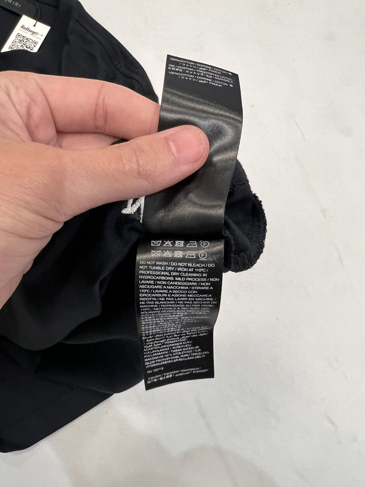 Amiri Amiri Staggered Logo Black/Black T-Shirt Size US XL / EU 56 / 4 - 5 Thumbnail