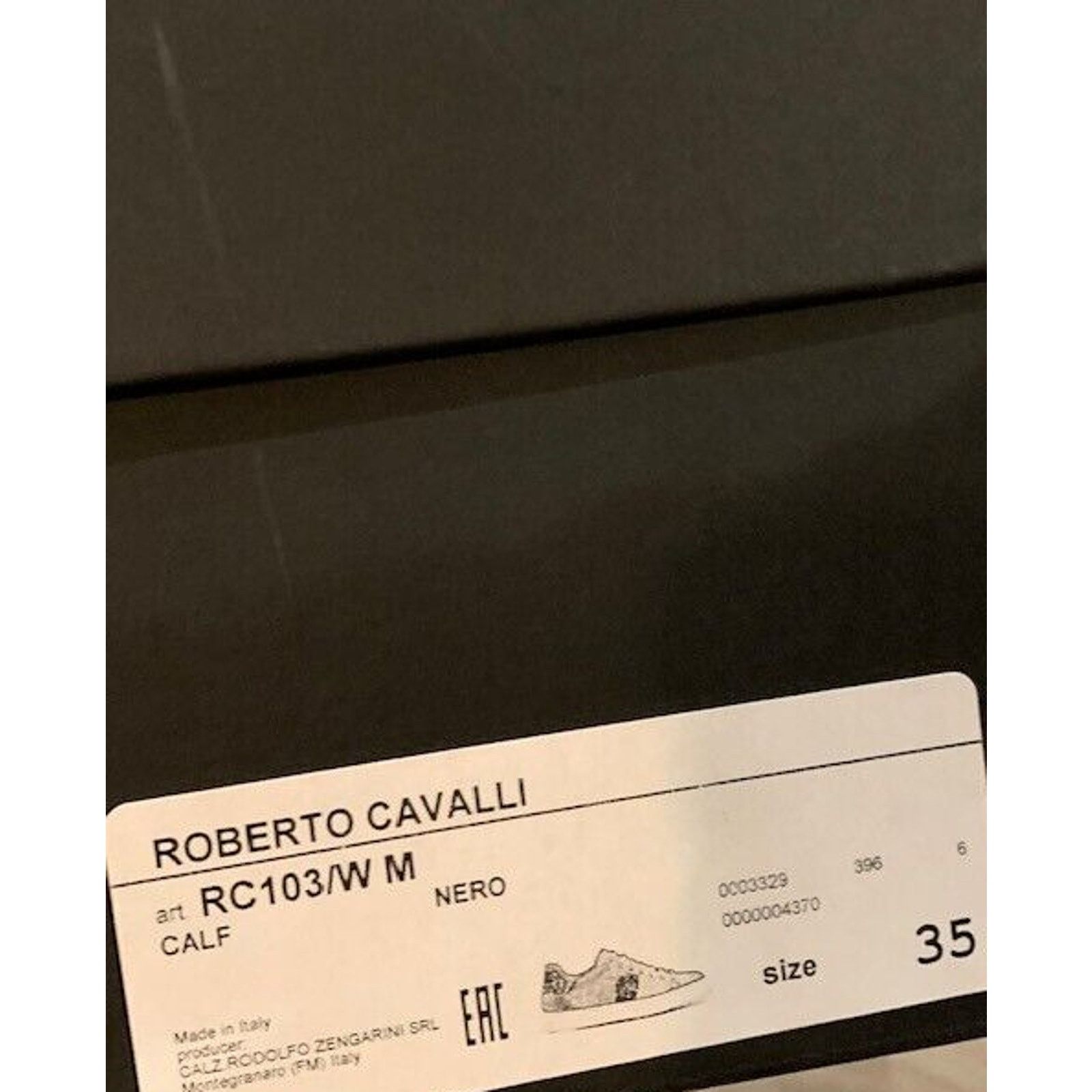Cavalli Class × Just Cavalli × Roberto Cavalli Roberto Cavalli Leopard Print Black Low Sneaker 5.5 NIB $500 Size US 5.5 / IT 35.5 - 12 Thumbnail