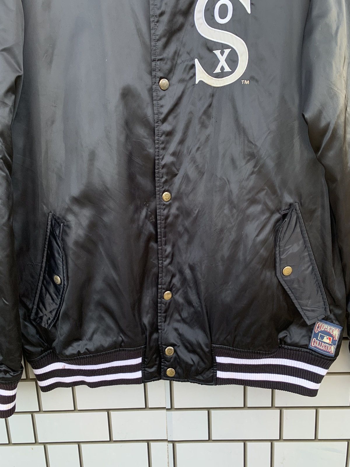 Majestic Vintage MLB SOX Varsity Bomber Jacket Size US XL / EU 56 / 4 - 5 Thumbnail