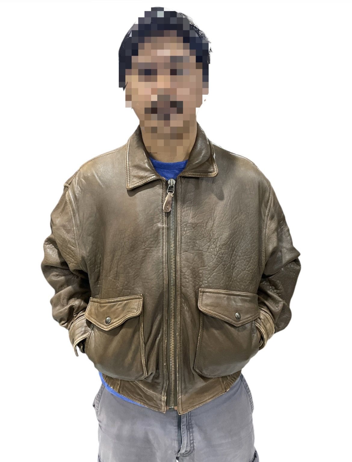 Genuine Leather × Japanese Brand 90's Genuine Leather Gleeman Jacket Size US L / EU 52-54 / 3 - 11 Thumbnail