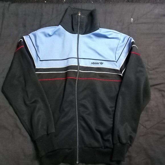 Adidas Vintage 80s Adidas Striped Zipper Track Jacket Size US S / EU 44-46 / 1 - 2 Thumbnail