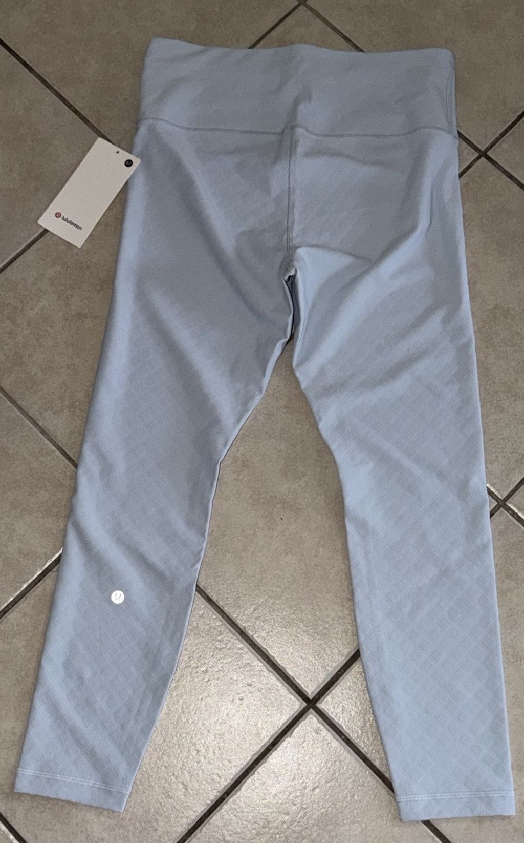 Lululemon LULULEMON 3D JACQUARD DIAMOND TRAIN LEGGING LIGHT BLUE 12 Size 34" / US 12 / IT 48 - 6 Thumbnail