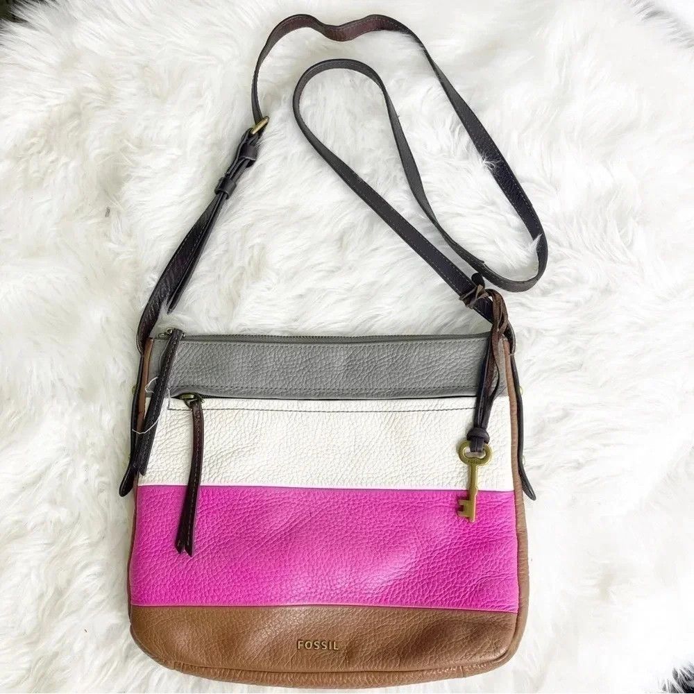 Fossil Fossil Jenna Leather Cross body Messenger Bag Size ONE SIZE - 2 Thumbnail