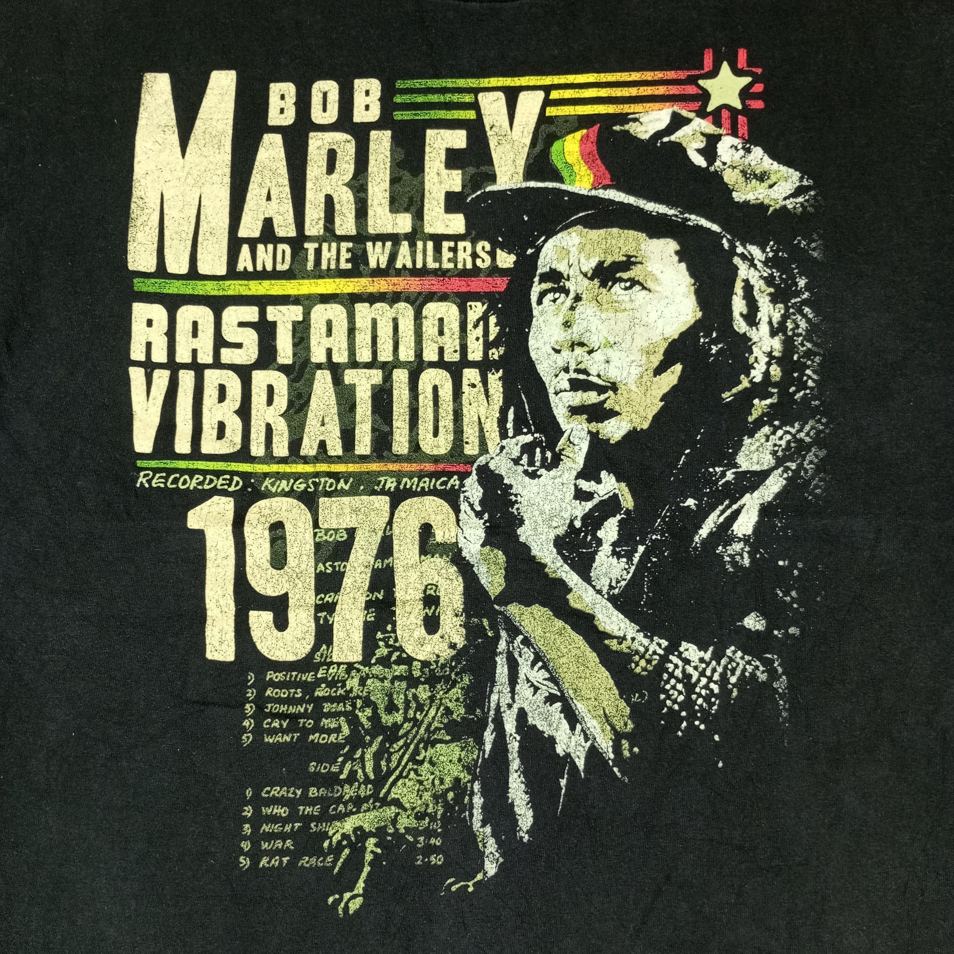Bob Marley × Vintage Bob Marley Singer Music Tshirt Streetwear Style Size US XL / EU 56 / 4 - 2 Thumbnail