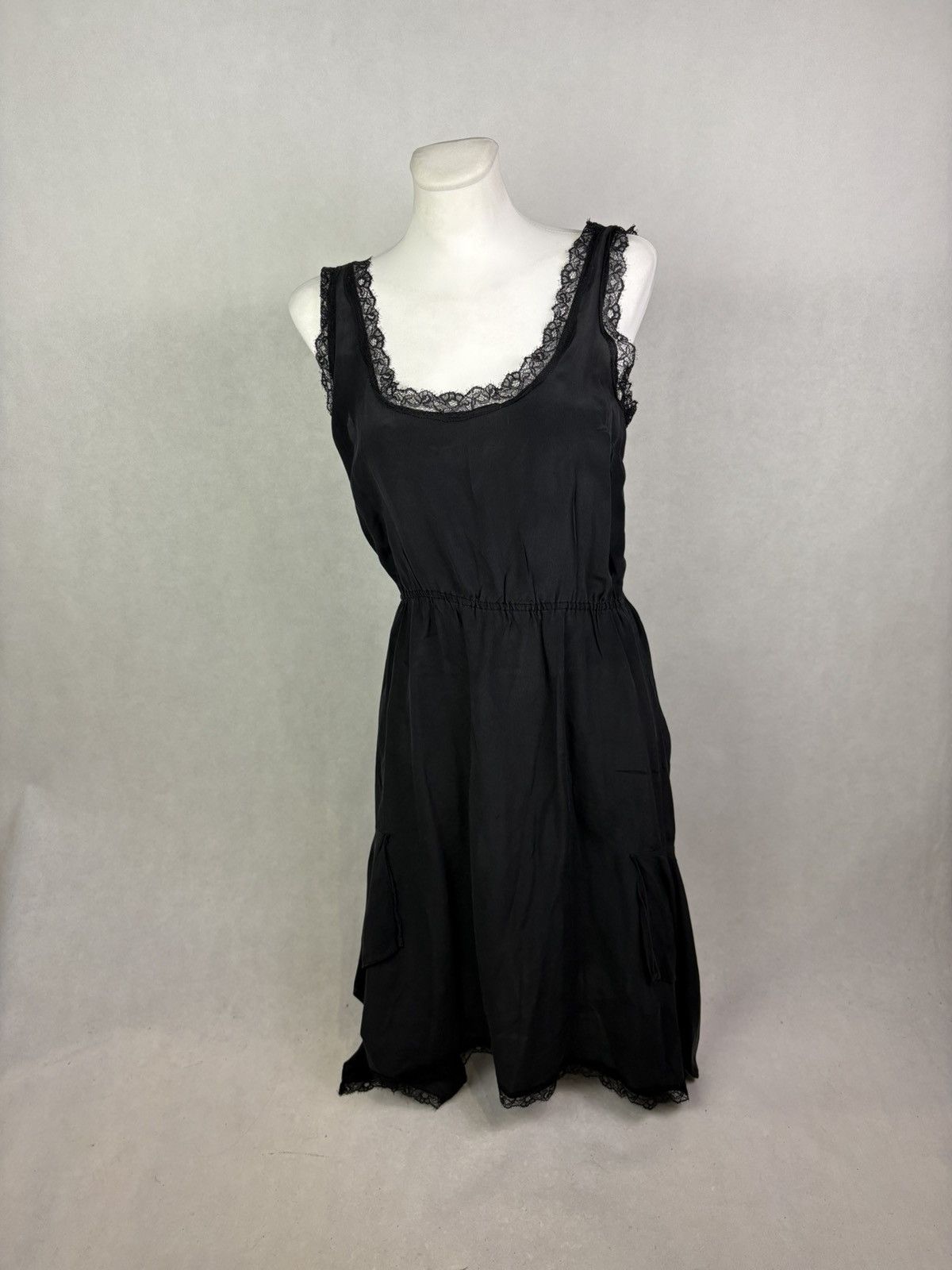 sachin and babi light blue dress Miu Miu Black Ribbed Knit Crystal Embellished Bodycon Dress S Miu Miu