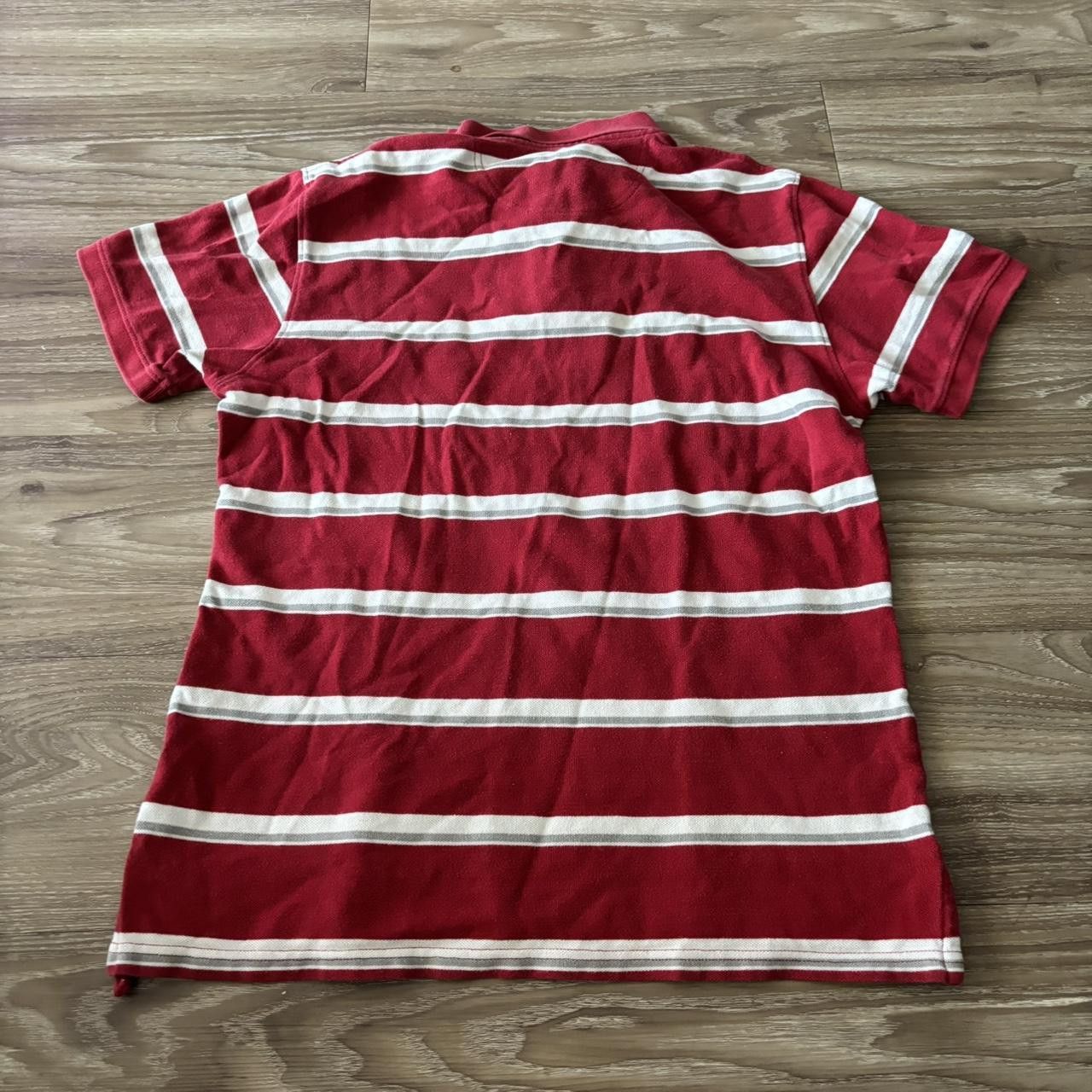 Vintage Crazy Vintage Y2K/2000s Red Striped Streetwear Essential Polo Shirt! Size US M / EU 48-50 / 2 - 4 Thumbnail