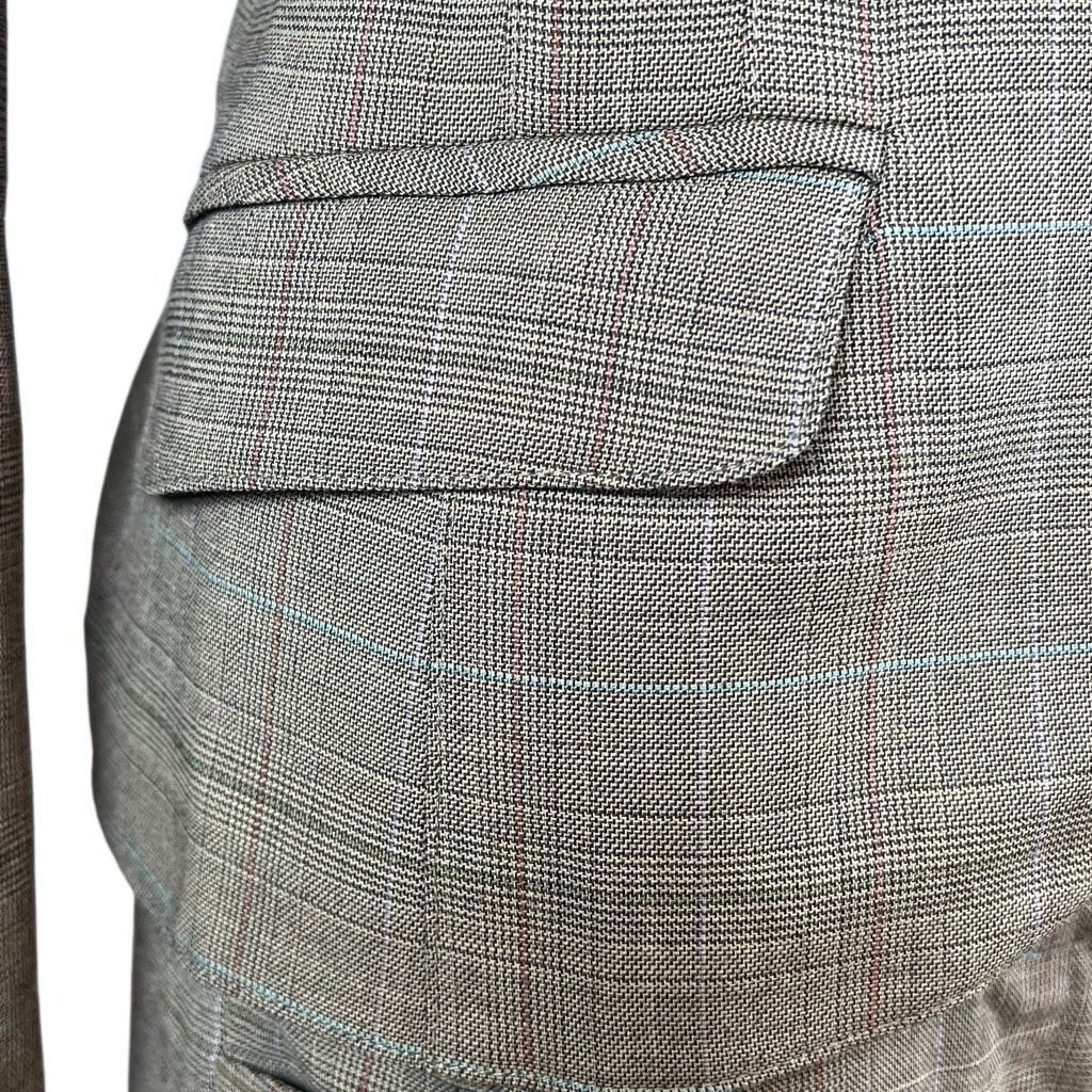 Vintage Vintage J Jodi Embroidered Plaid Pantsuit Olive Size 6 (048) Size M / US 6-8 / IT 42-44 - 5 Thumbnail