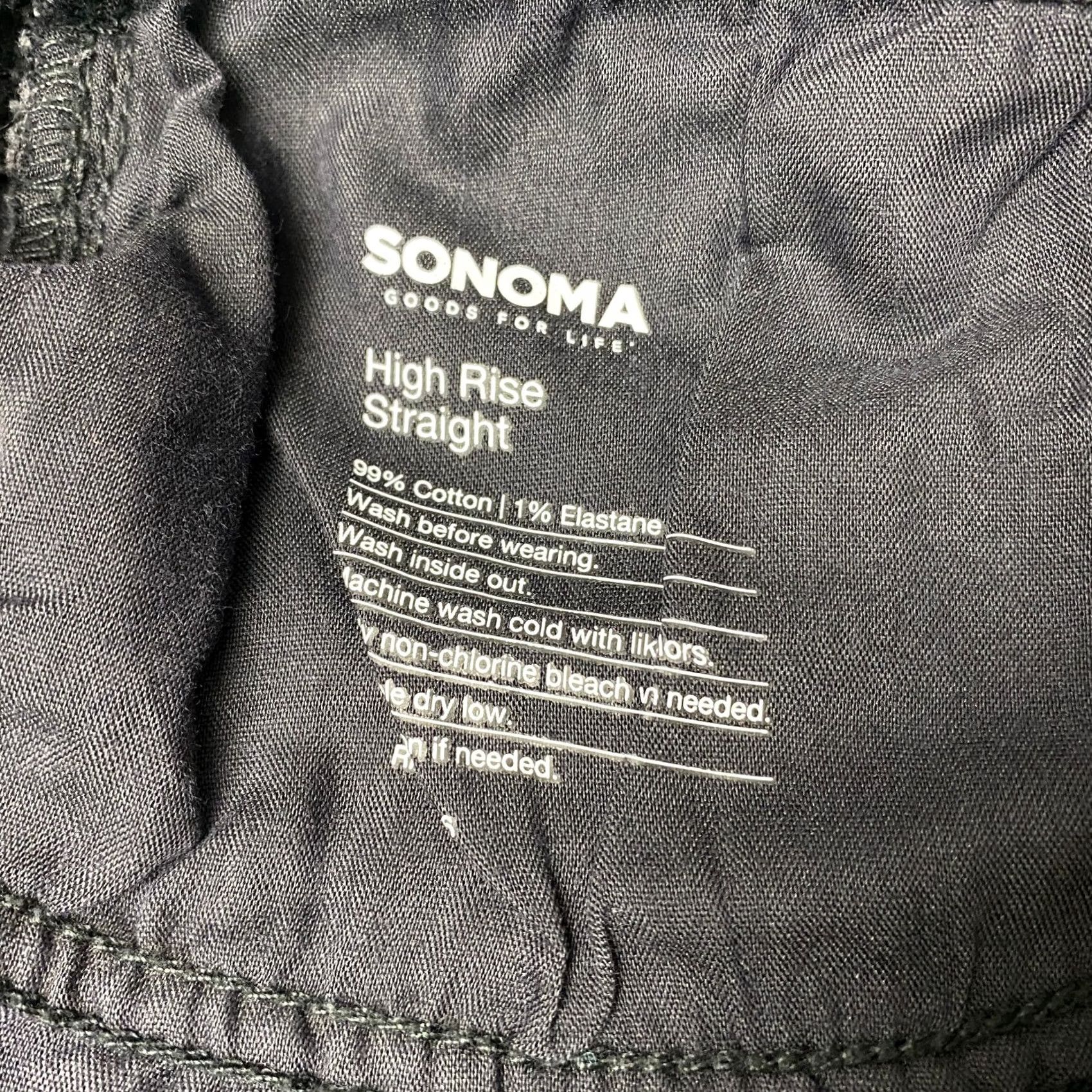 Vintage Womens Plus Jeans 28W Sonoma Skinny High Rise Black SuperStretch Jeans Size 28" / US 6 / IT 42 - 7 Thumbnail