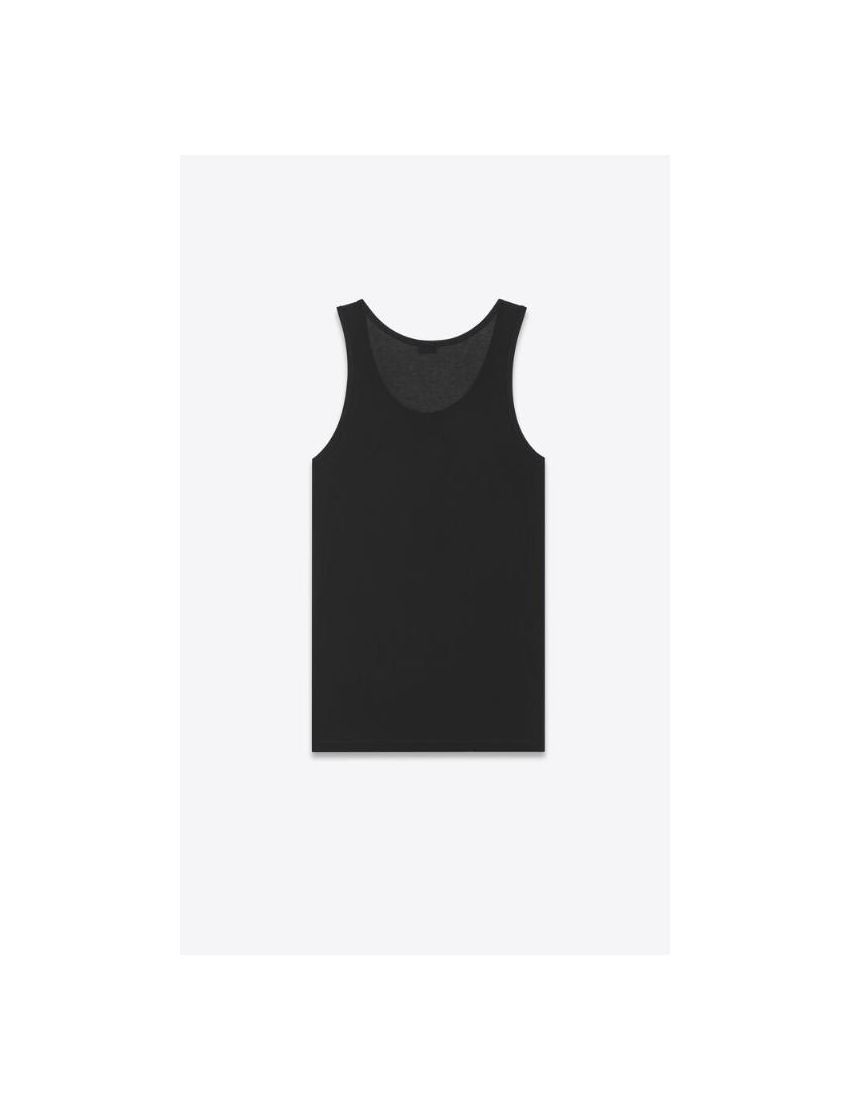 Saint Laurent Paris o1bcso1str0924 Thank Top in Black Size US M / EU 48-50 / 2 - 2 Thumbnail