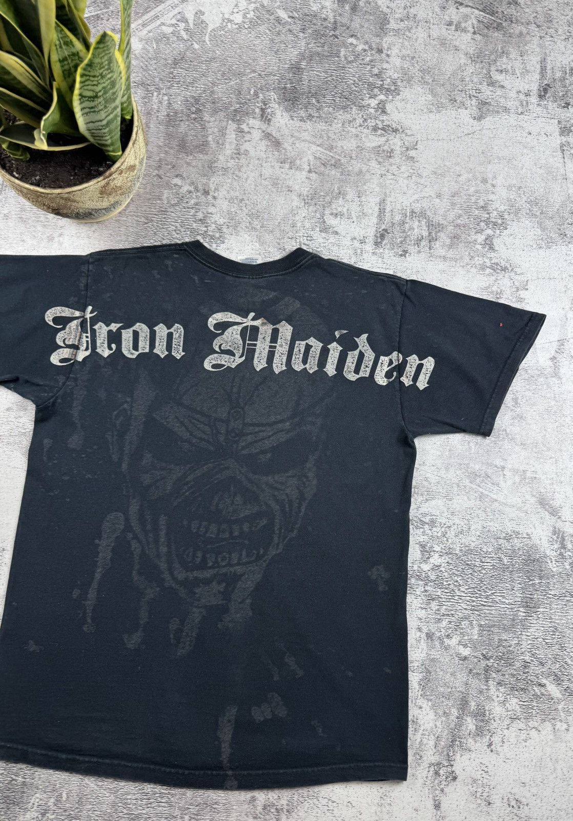 Iron Maiden Jerzees Iron Maiden 2007 Tour Rap Faded Devil Band T Shirt Size US M / EU 48-50 / 2 - 16 Thumbnail