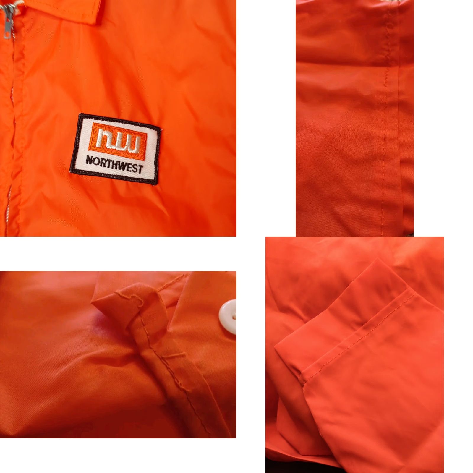 Logo 7 VINTAGE Louisville Sportswear Jacket Men L Northwest Logo Patch Nylon Orange Safety Windbreaker Casual Size US L / EU 52-54 / 3 - 9 Thumbnail