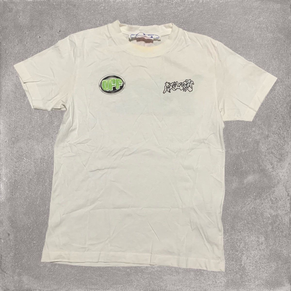 Off-White Off White XS Weed Graphic White Tee Virgil Abloh Size US XS / EU 42 / 0 - 2 Thumbnail