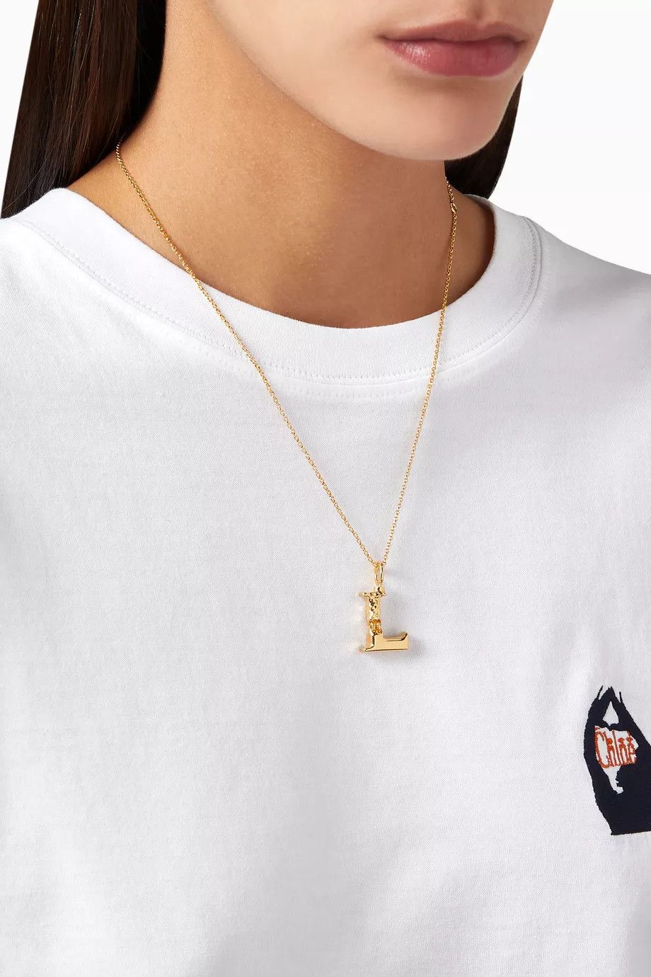 Chloe o1loc1c0425 Size: OS / Alphabet Necklace in Gold Size ONE SIZE - 2 Thumbnail
