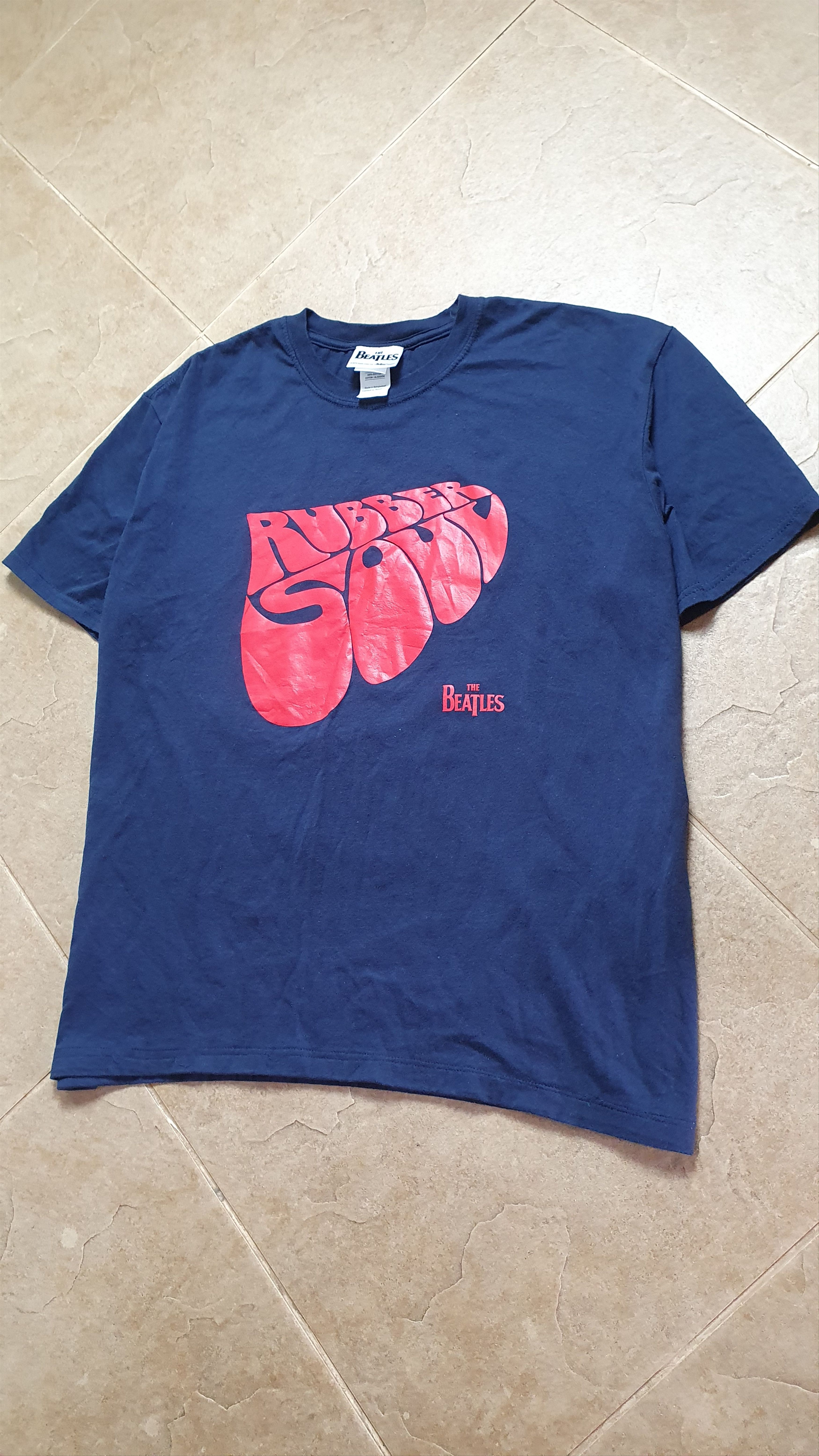 Gildan Vintage t-shirt Beatles Rock Logo 90s Y2K USA Style Band Tee Size US XL / EU 56 / 4 - 8 Thumbnail