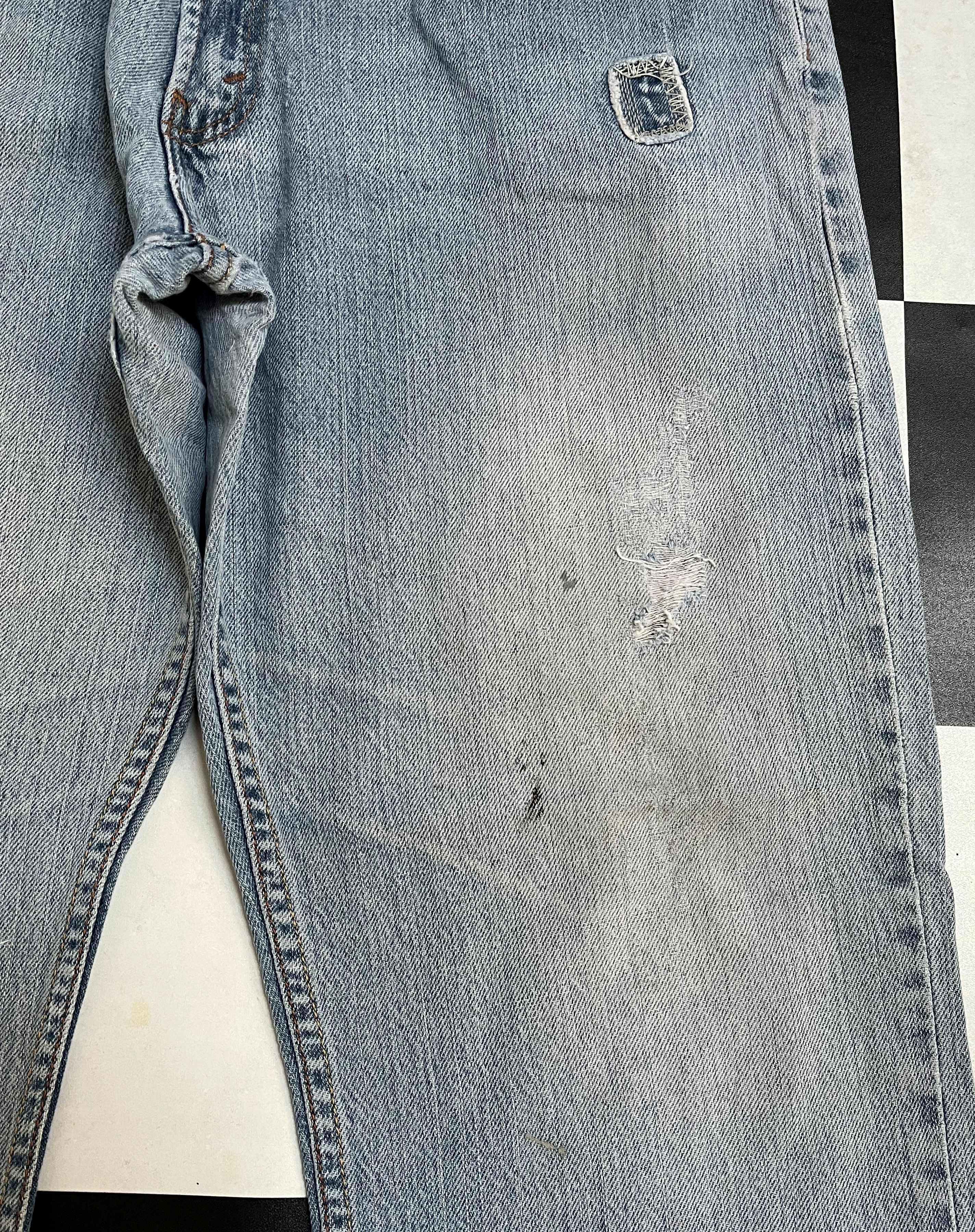 Levi's Vintage Levis 527 Low Boot Cut Distressed Jeans - L202 Size US 36 / EU 52 - 9 Thumbnail
