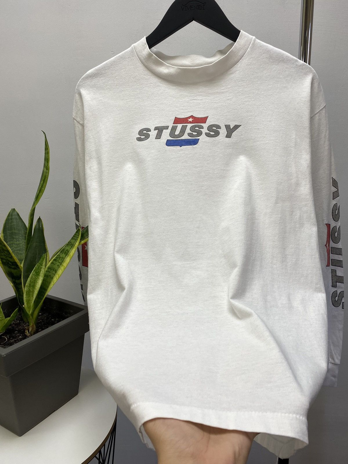 Stussy × Vintage VINTAGE 90s STUSSY LONG SLEEVE T SHIRT MADE IN USA Size US L / EU 52-54 / 3 - 10 Thumbnail