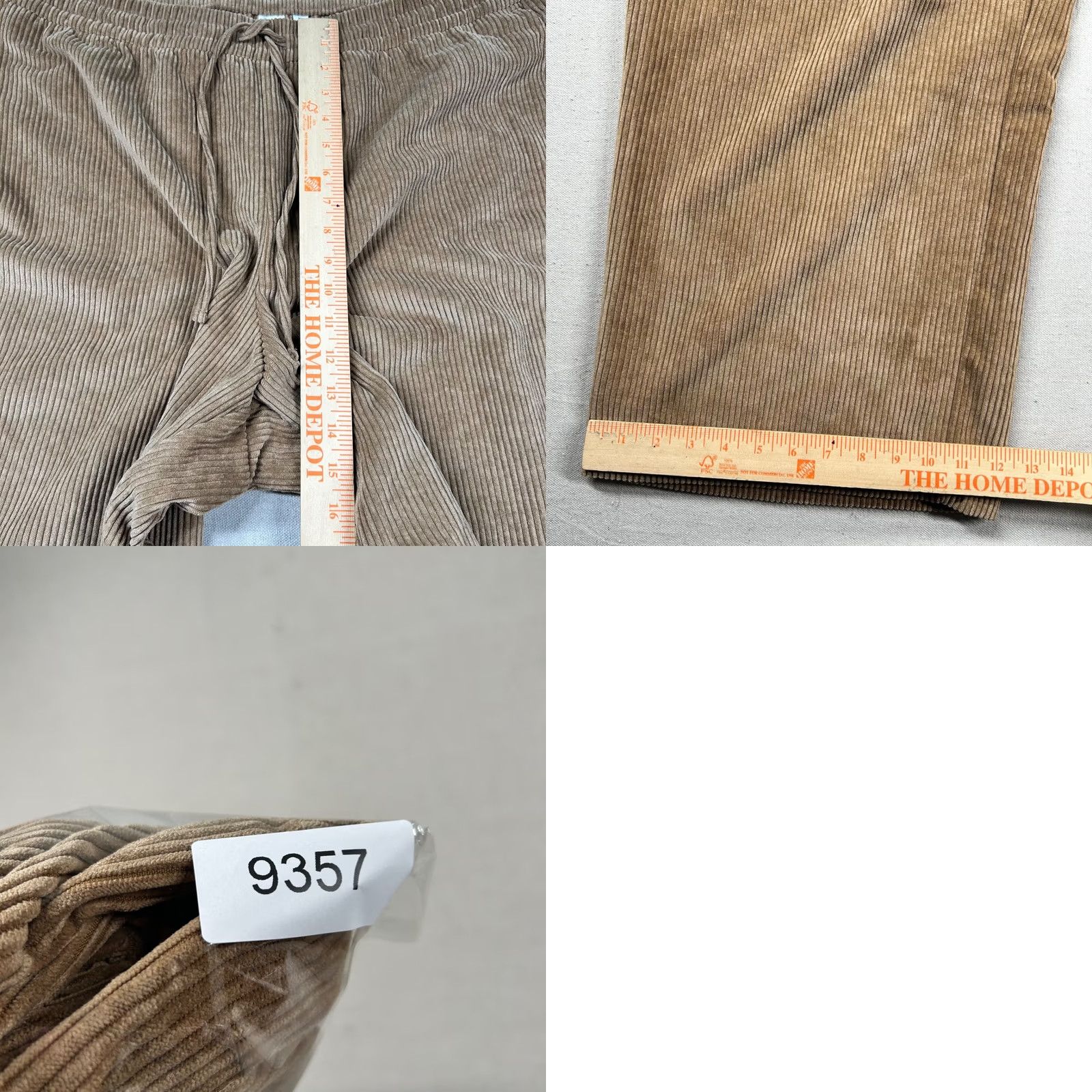 Gap Gap Womens Pants 2XL Corduroy Wide-Leg Elastic Waist Lounge Baggy Drape Brown Nylon Polyester Size 40" / US 18 - 8 Thumbnail