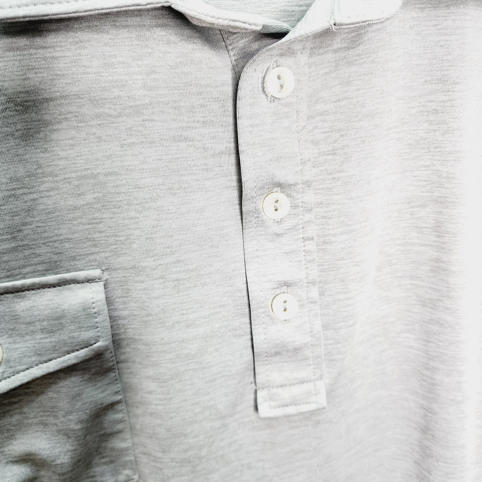 Peter Millar Peter Millar Heather Gray Athletic Golf Polo Shirt Size US XL / EU 56 / 4 - 3 Thumbnail