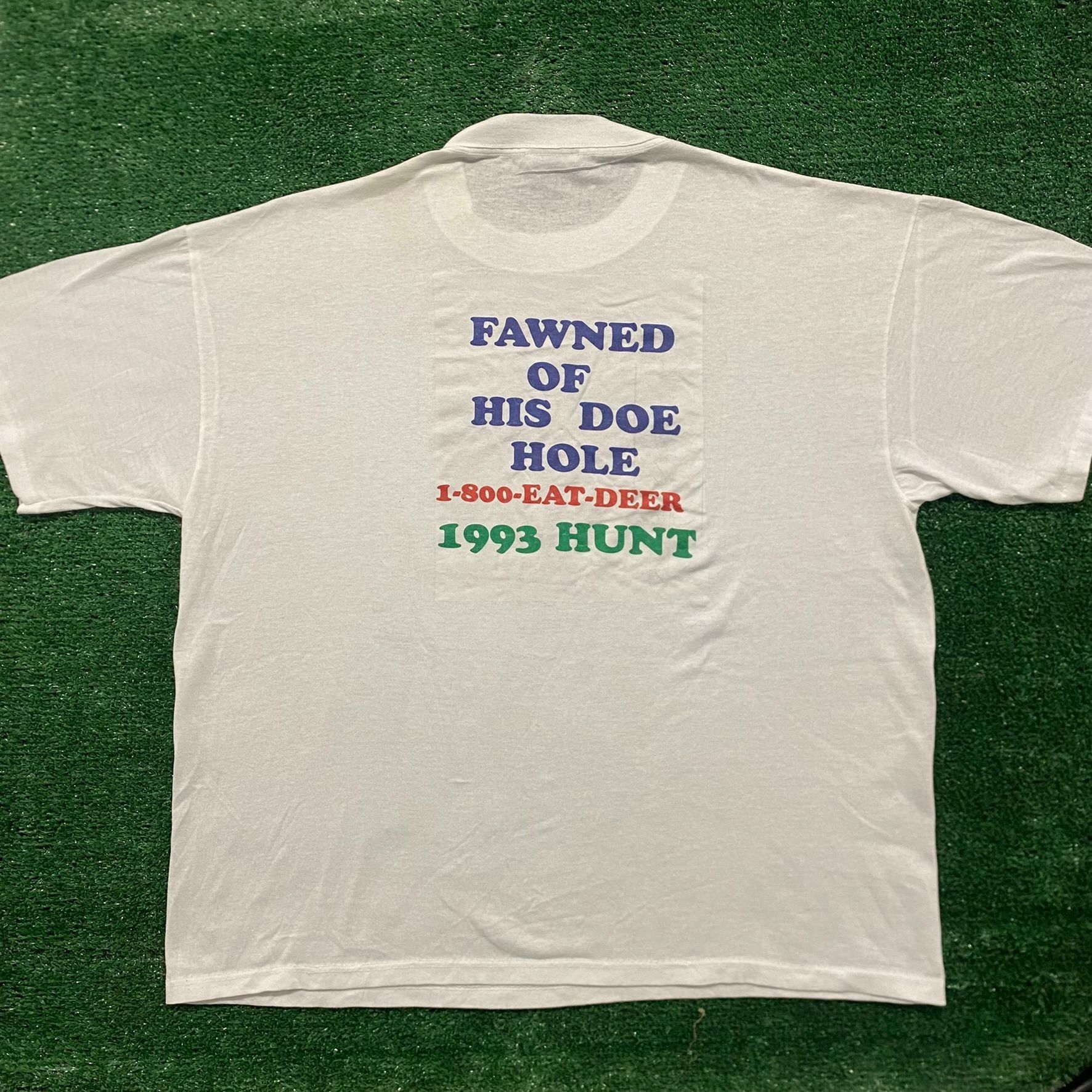 Brockum Vintage 90s Redneck Deer Hunting Single Stitch T-Shirt Size US XL / EU 56 / 4 - 6 Thumbnail