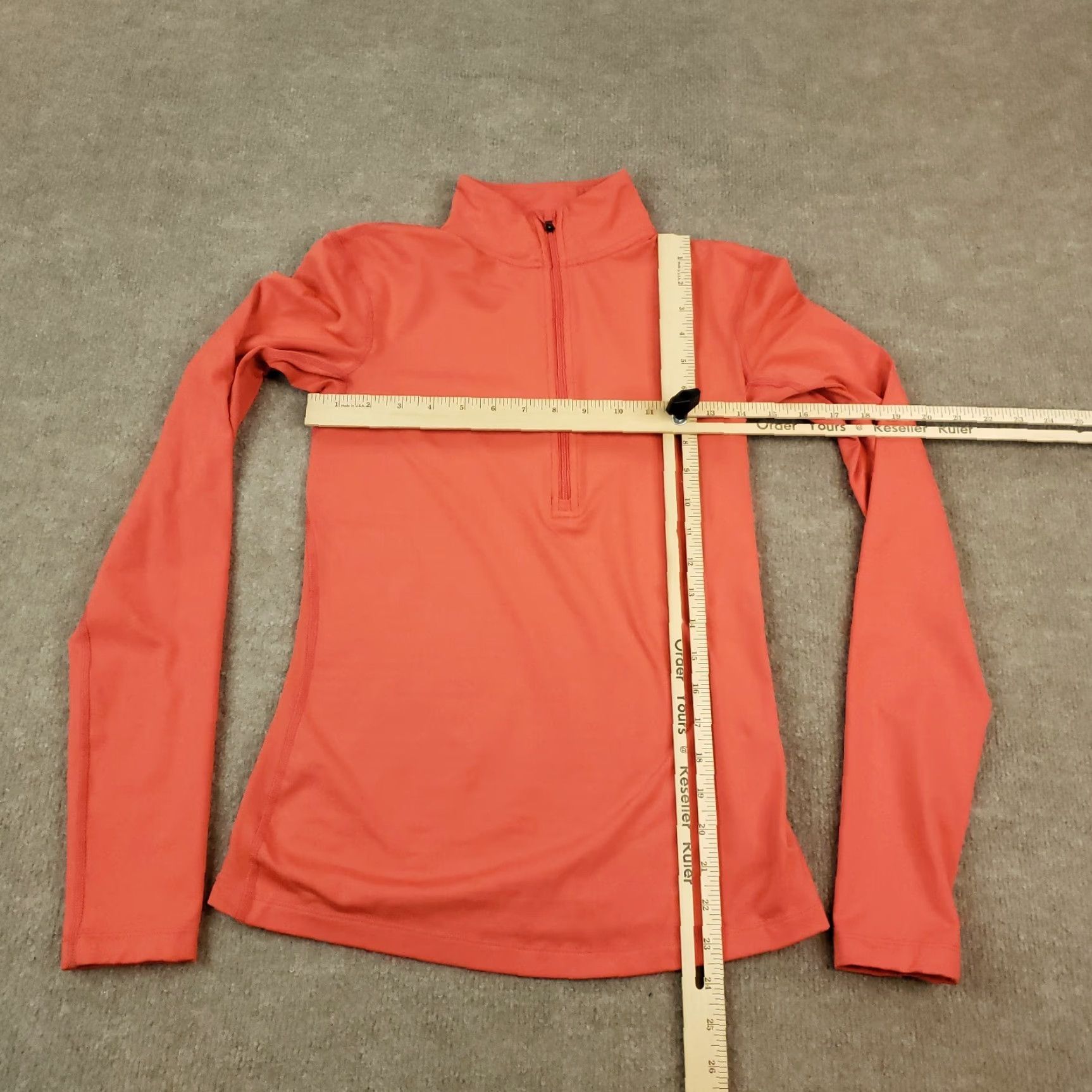 Nike Nike Lightweight Striped Sweatshirt Pullover Womens Small Orange Size S / US 4 / IT 40 - 2 Thumbnail