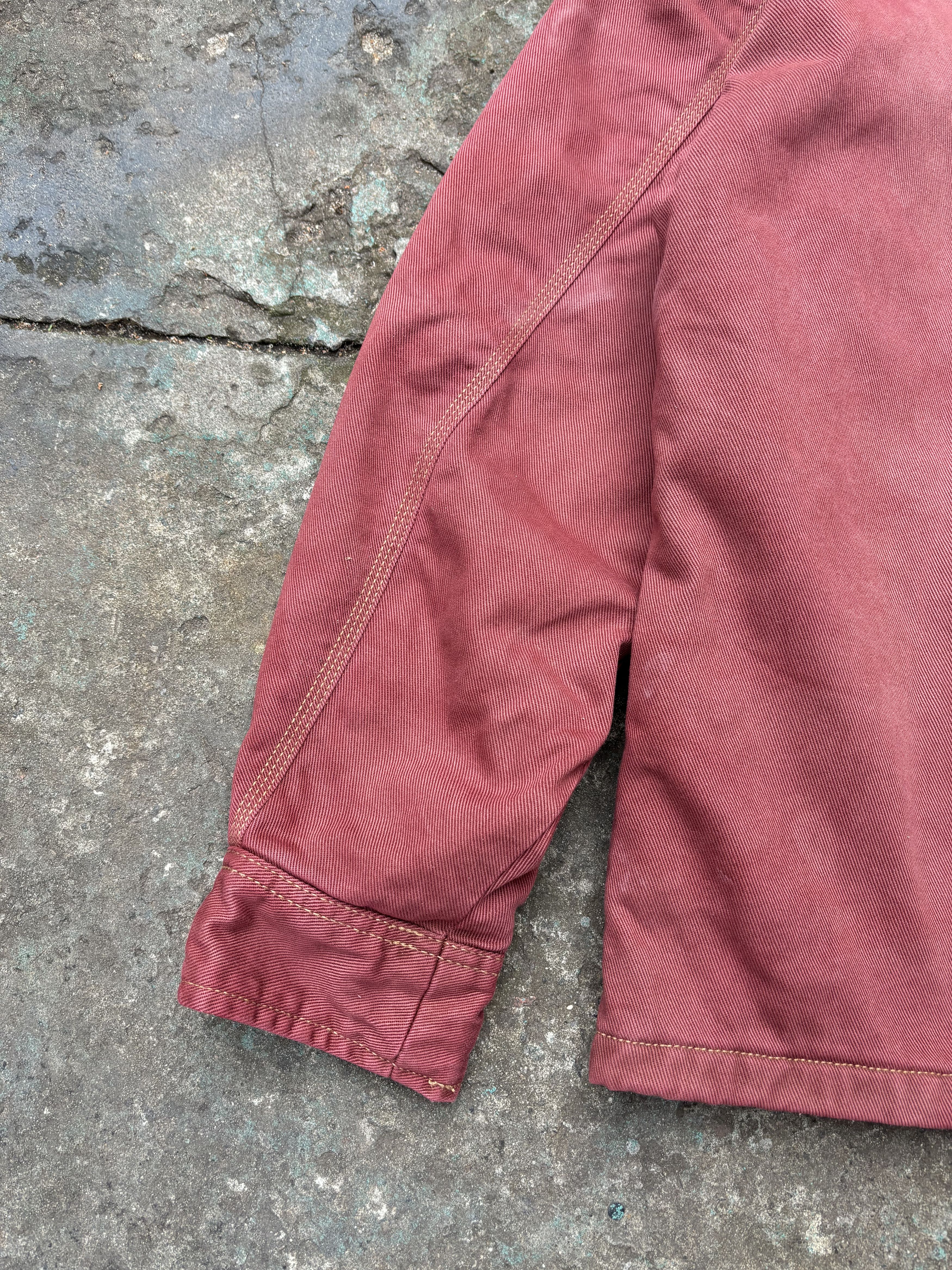 Abercrombie Fitch Garment Dyed Canvas Work Insulated Jacket