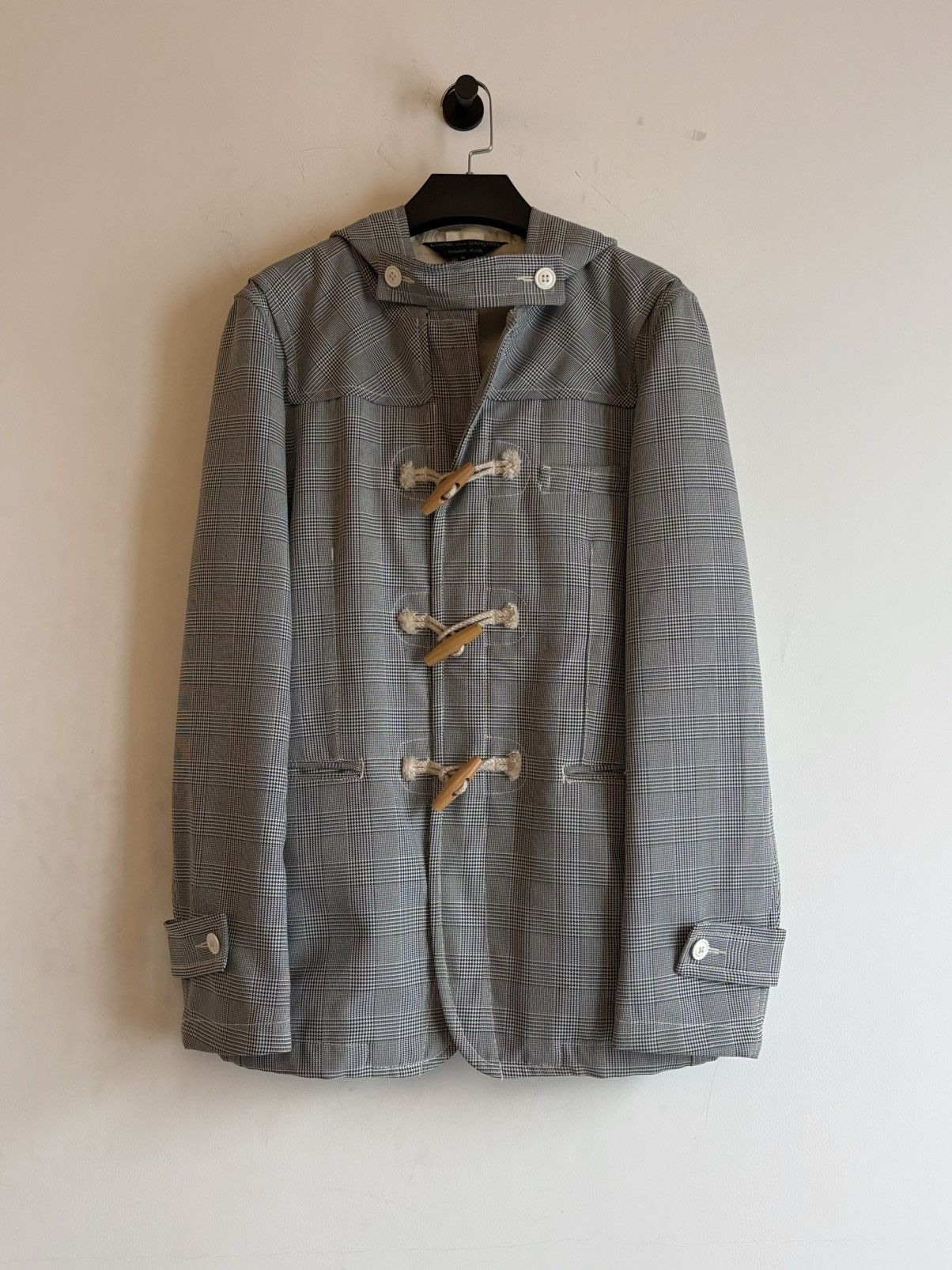 Comme des Garcons Homme Plus Comme Des Garçons | Prince of Wales Check Hooded Suit Jacket Size 48R - 3 Thumbnail