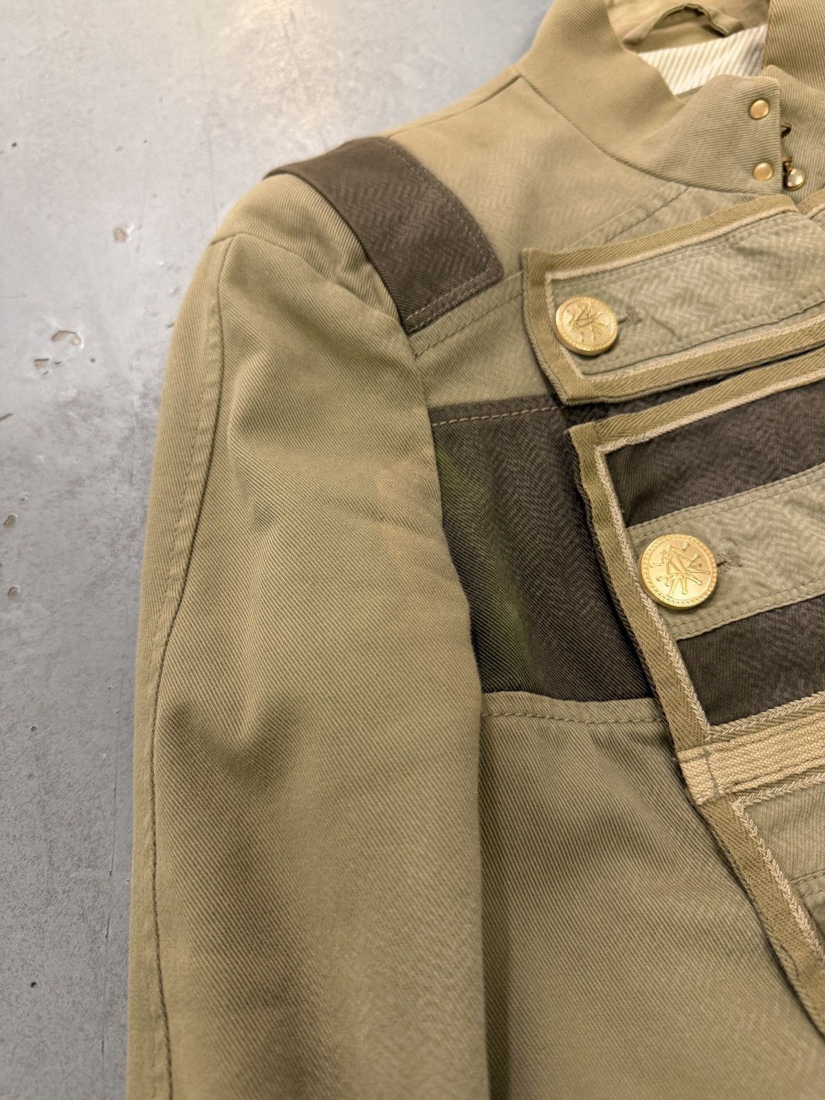 Marithe + Francois Girbaud Marithé François Girbaud Napoleon Military Panel Jacket Size XS / US 0-2 / IT 36-38 - 3 Thumbnail