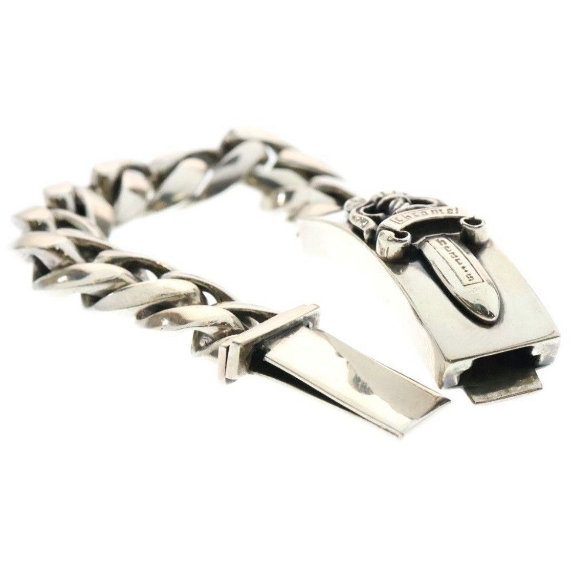 Chrome Hearts Chrome Hearts Old ID Dagger Link Bracelet Silver Size ONE SIZE - 5 Thumbnail