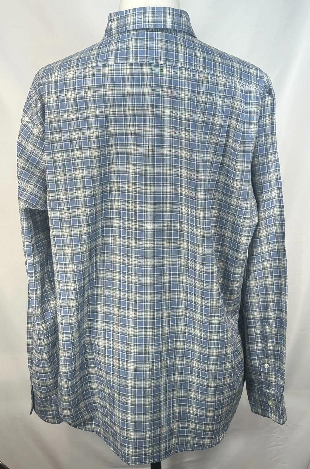Polo Ralph Lauren Polo Ralph Lauren Classic Fit Plaid Button Up Blue Mens XL Size US XL / EU 56 / 4 - 2 Thumbnail