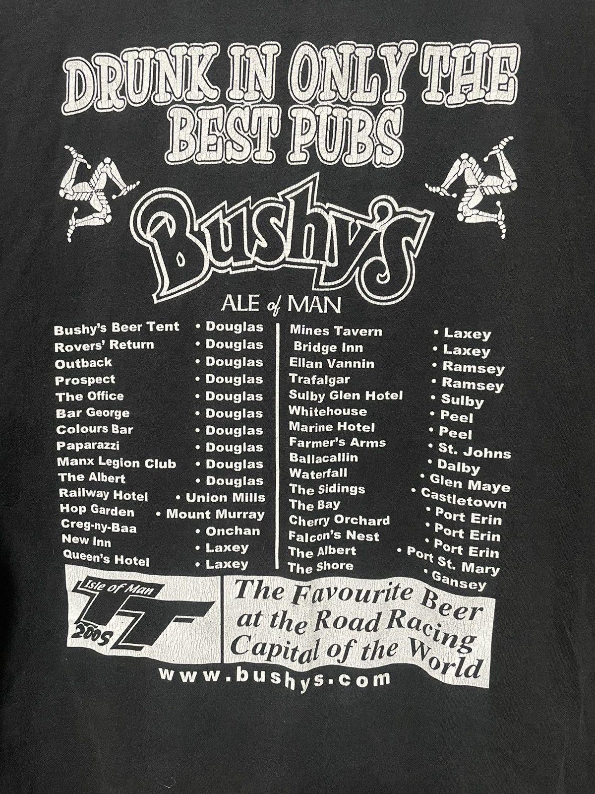 Vintage Bushy’s Beer Isle of Man 2005 Vintage Graphic Promo Tee XL Size US XL / EU 56 / 4 - 9 Thumbnail