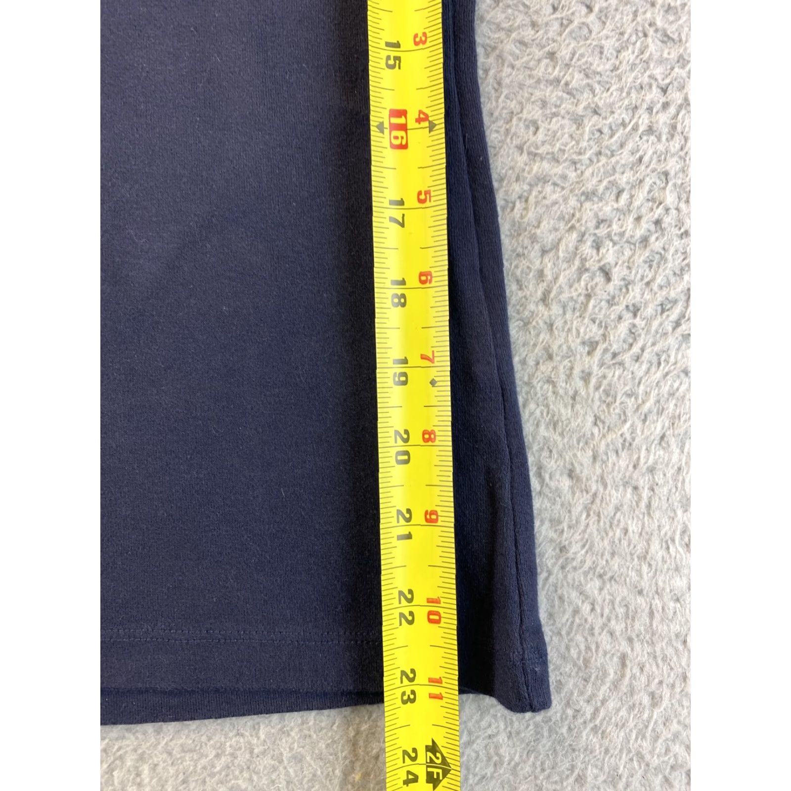 Tommy Hilfiger TOMMY HILFIGER T-Shirt Women Short Sleeve Jersey Cotton Navy Blue Size S Logo Spellout Graphic Flag 90s Mens? Size S / US 4 / IT 40 - 5 Thumbnail